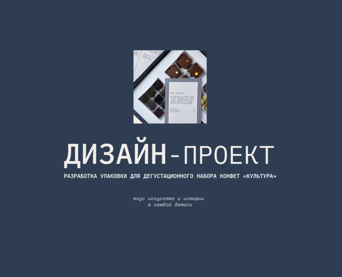 Упаковка для дегустационного набора конфет "Культура" — Брендинг на Dprofile