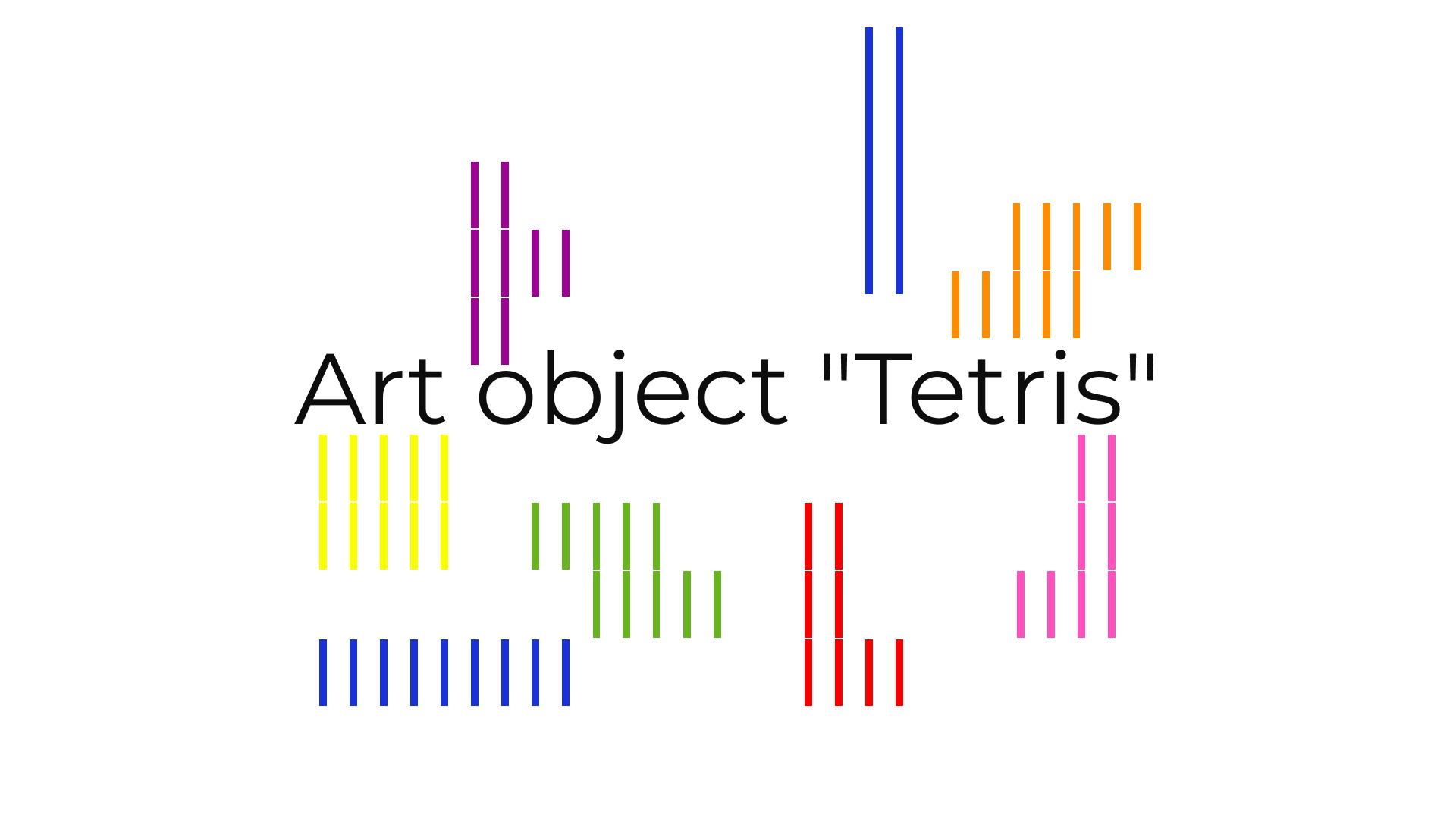 Арт-объект "Тетрис" — Изображение №1 — 3D, Промдизайн на Dprofile