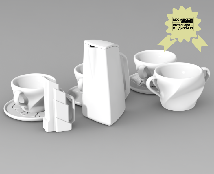 Чайный сервиз "Эволюция" — Брендинг, Промдизайн на Dprofile
