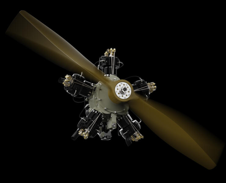 Авиадвигатель М-11 — 3D, Промдизайн на Dprofile