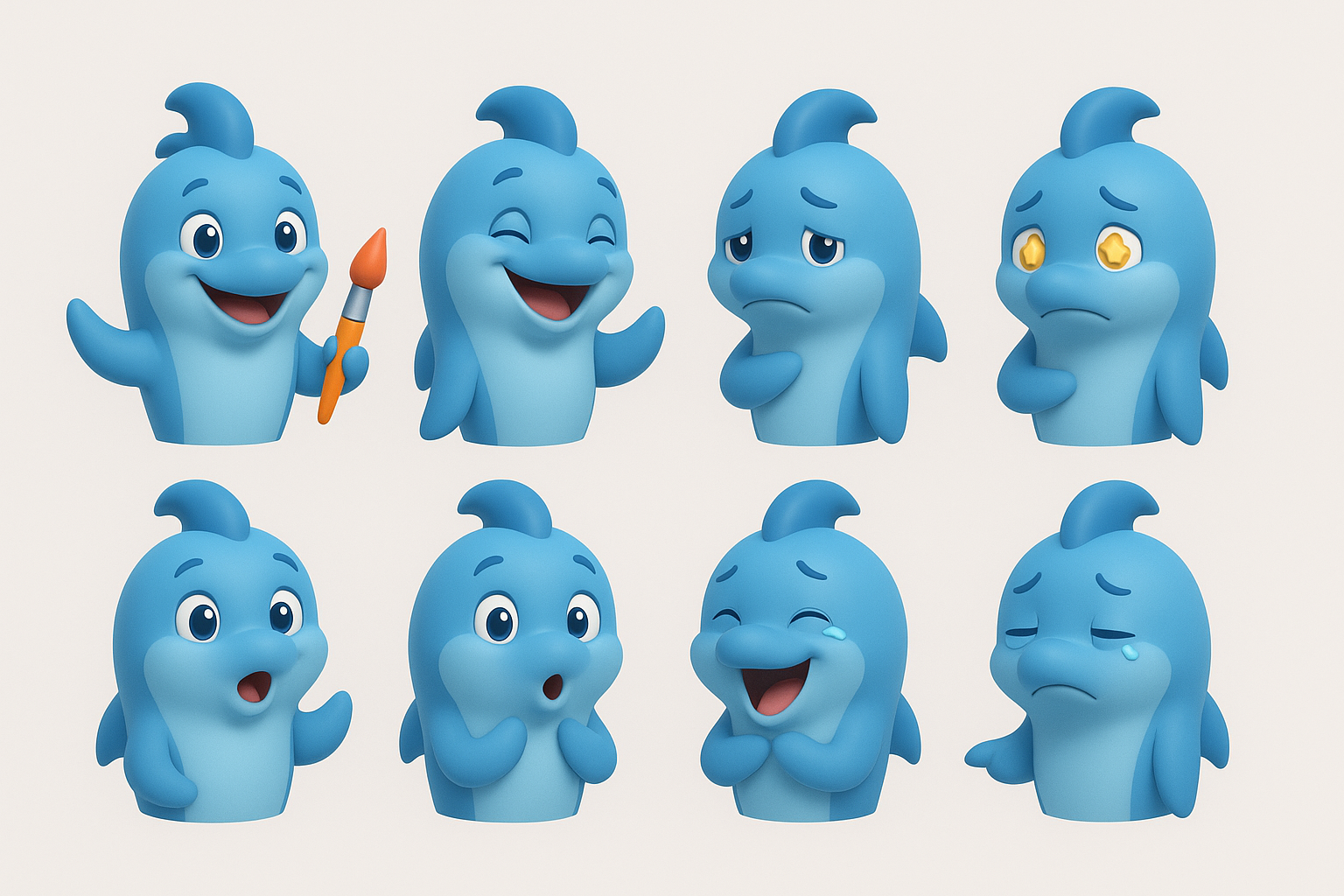 Маскот Дельфи для ТАВРИДА.АРТ — Изображение №4 — Брендинг, Иллюстрация на Dprofile