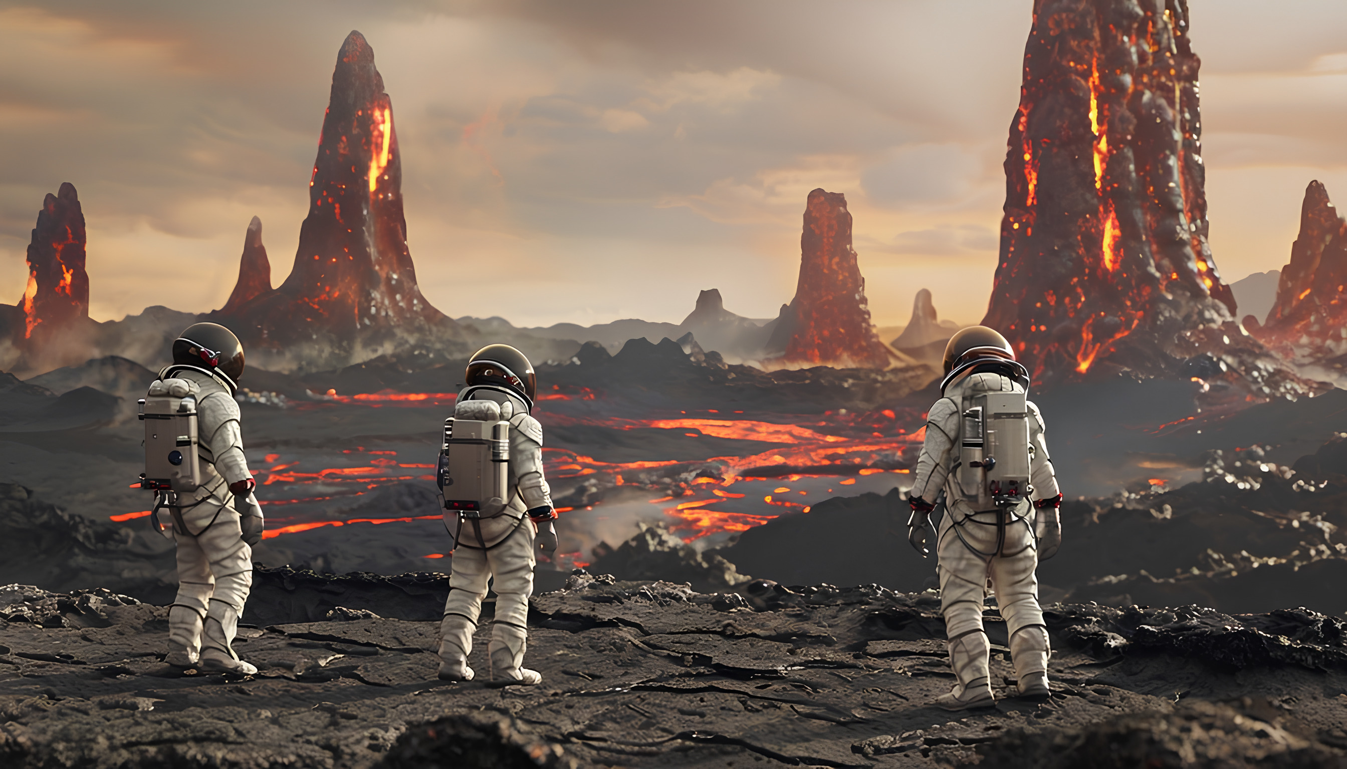 Странники на планете Вулкан — Изображение №1 — Иллюстрация на Dprofile