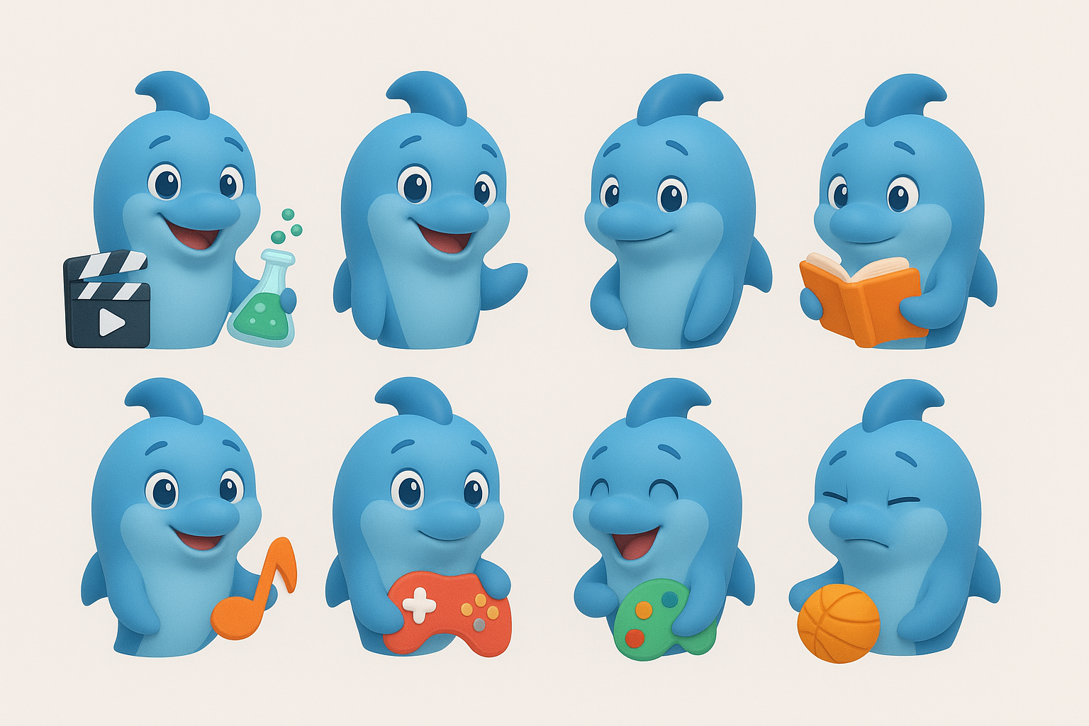 Маскот Дельфи для ТАВРИДА.АРТ — Изображение №3 — Брендинг, Иллюстрация на Dprofile