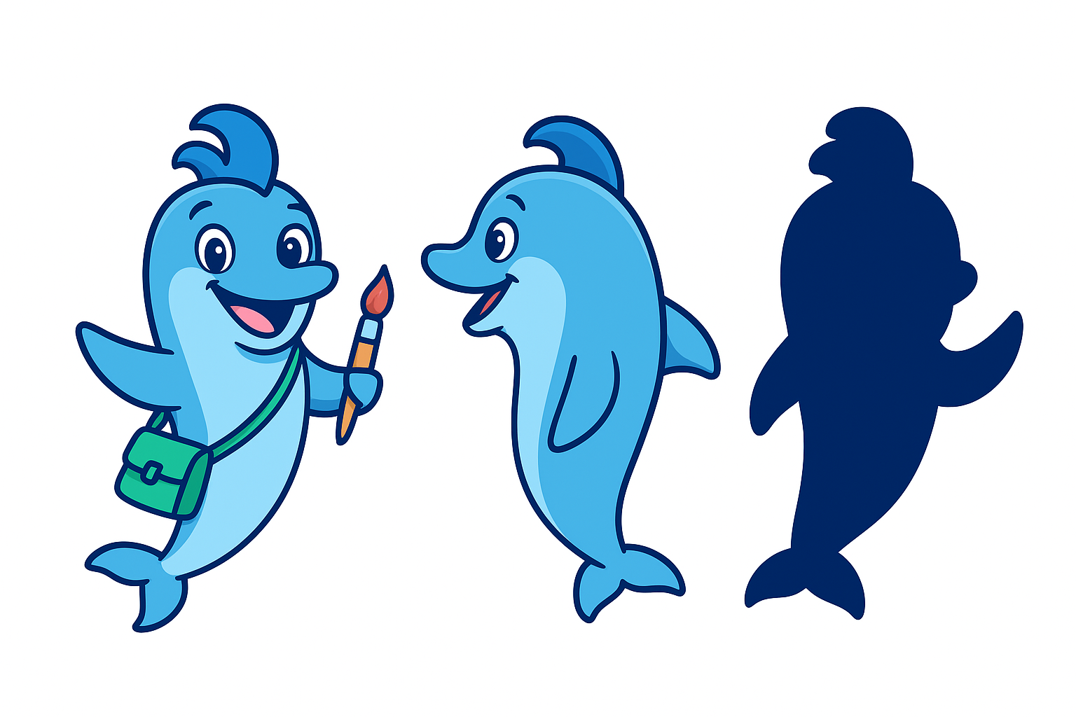 Маскот Дельфи для ТАВРИДА.АРТ — Изображение №9 — Брендинг, Иллюстрация на Dprofile