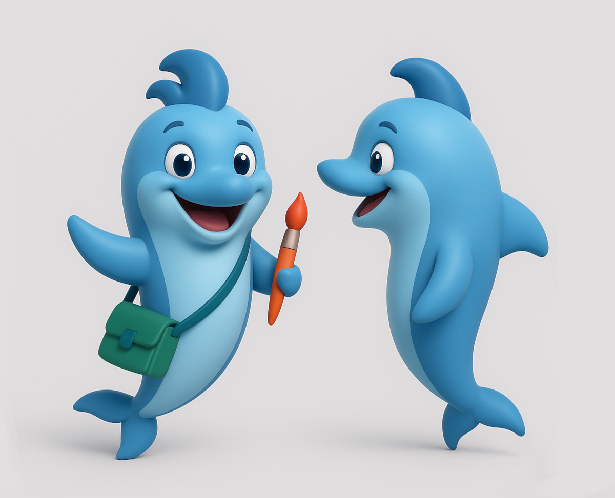 Маскот Дельфи для ТАВРИДА.АРТ — Брендинг, Иллюстрация на Dprofile