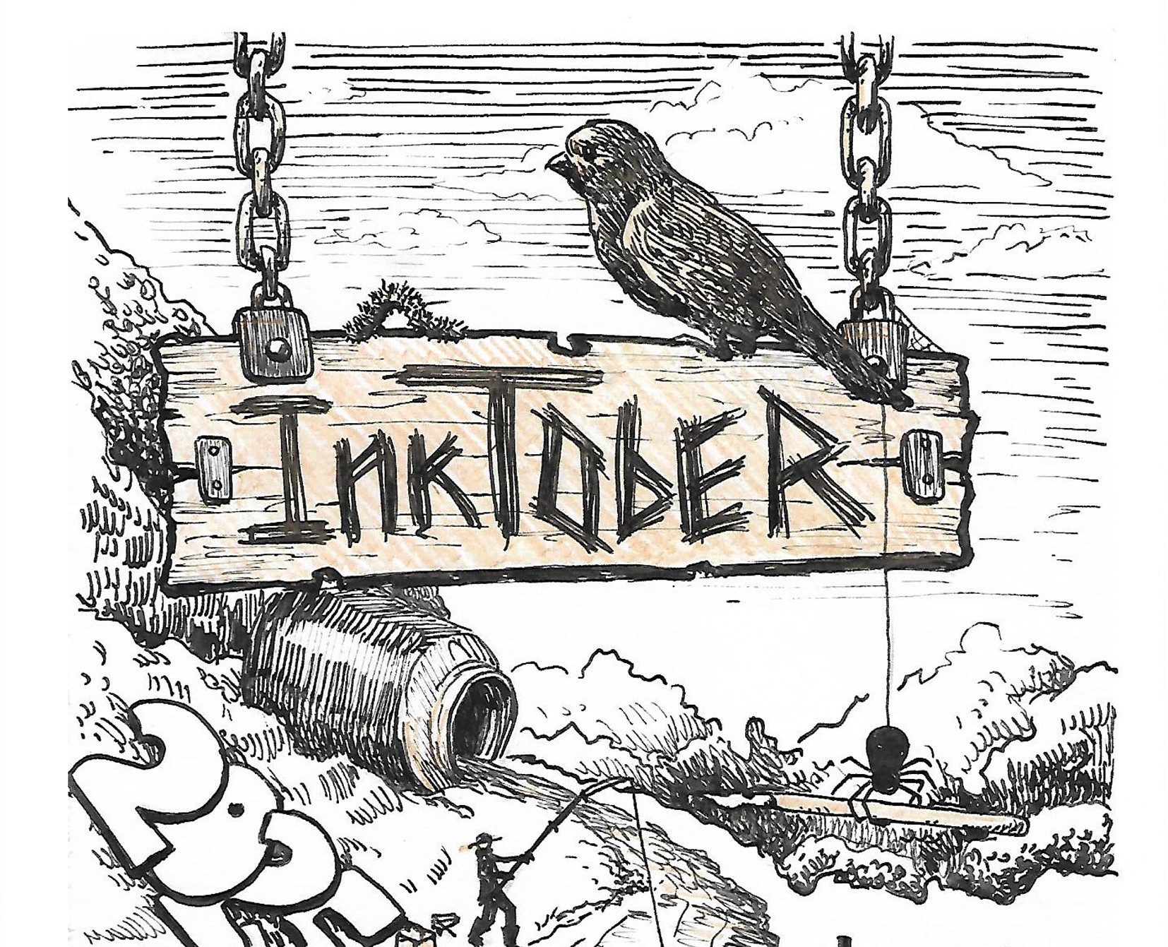 Инктобер 2025. Иллюстрации на Dprofile