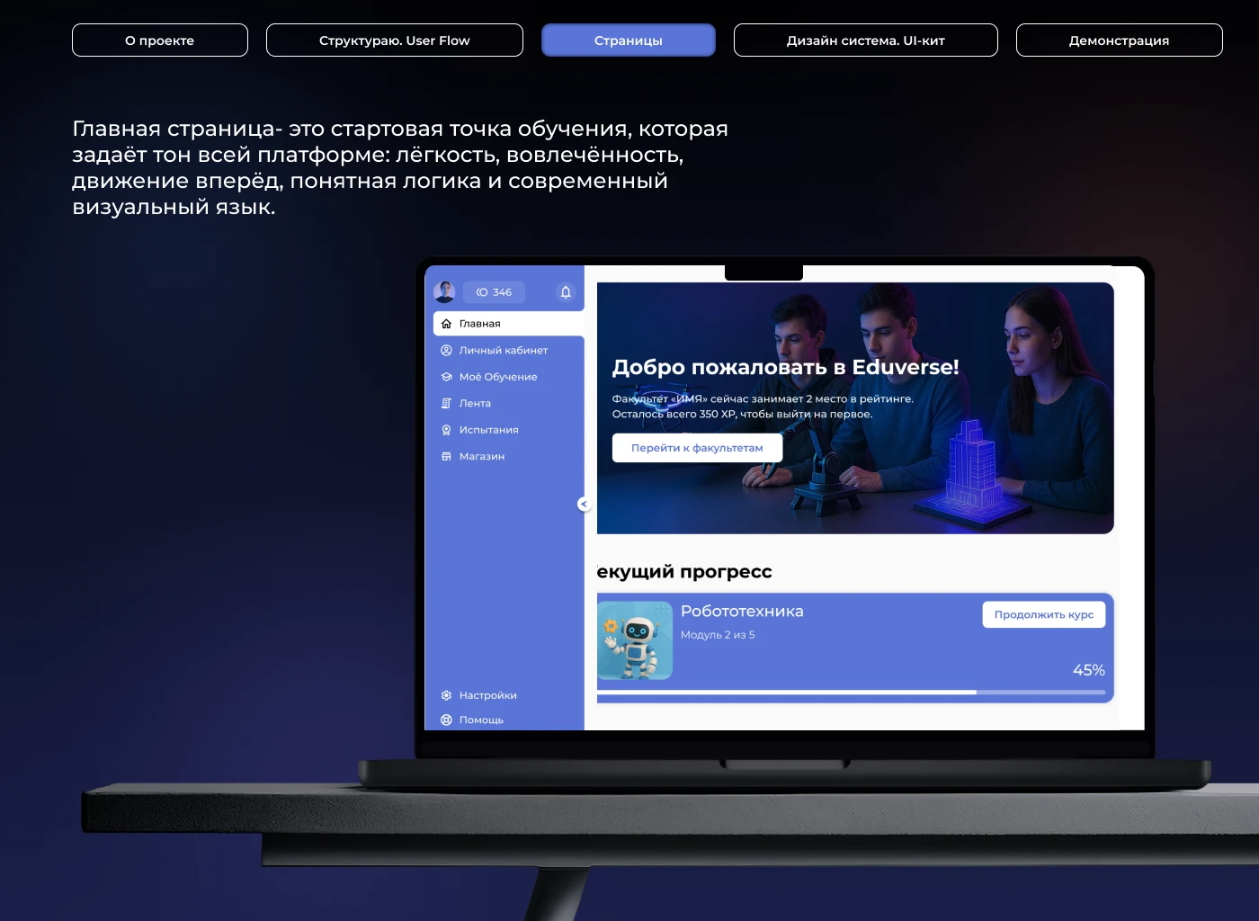 Образовательная платформа «EDUVERSE» — Изображение №4 — Интерфейсы, Брендинг на Dprofile