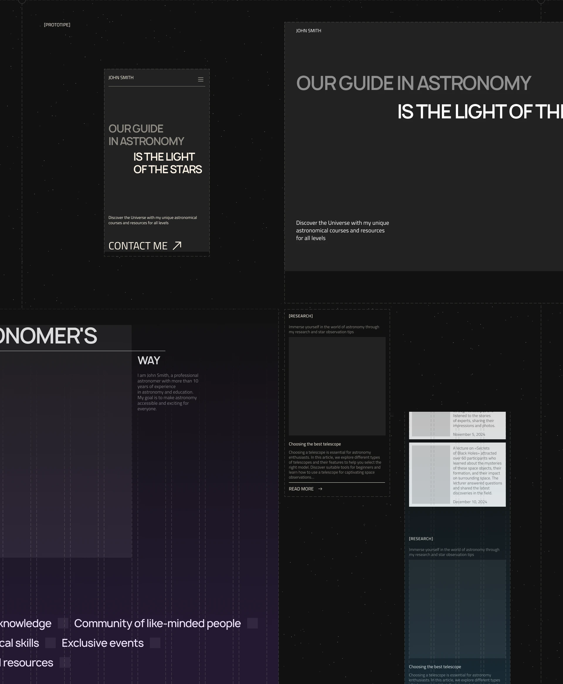 Landing page for Astronomer — Изображение №6 — Интерфейсы на Dprofile