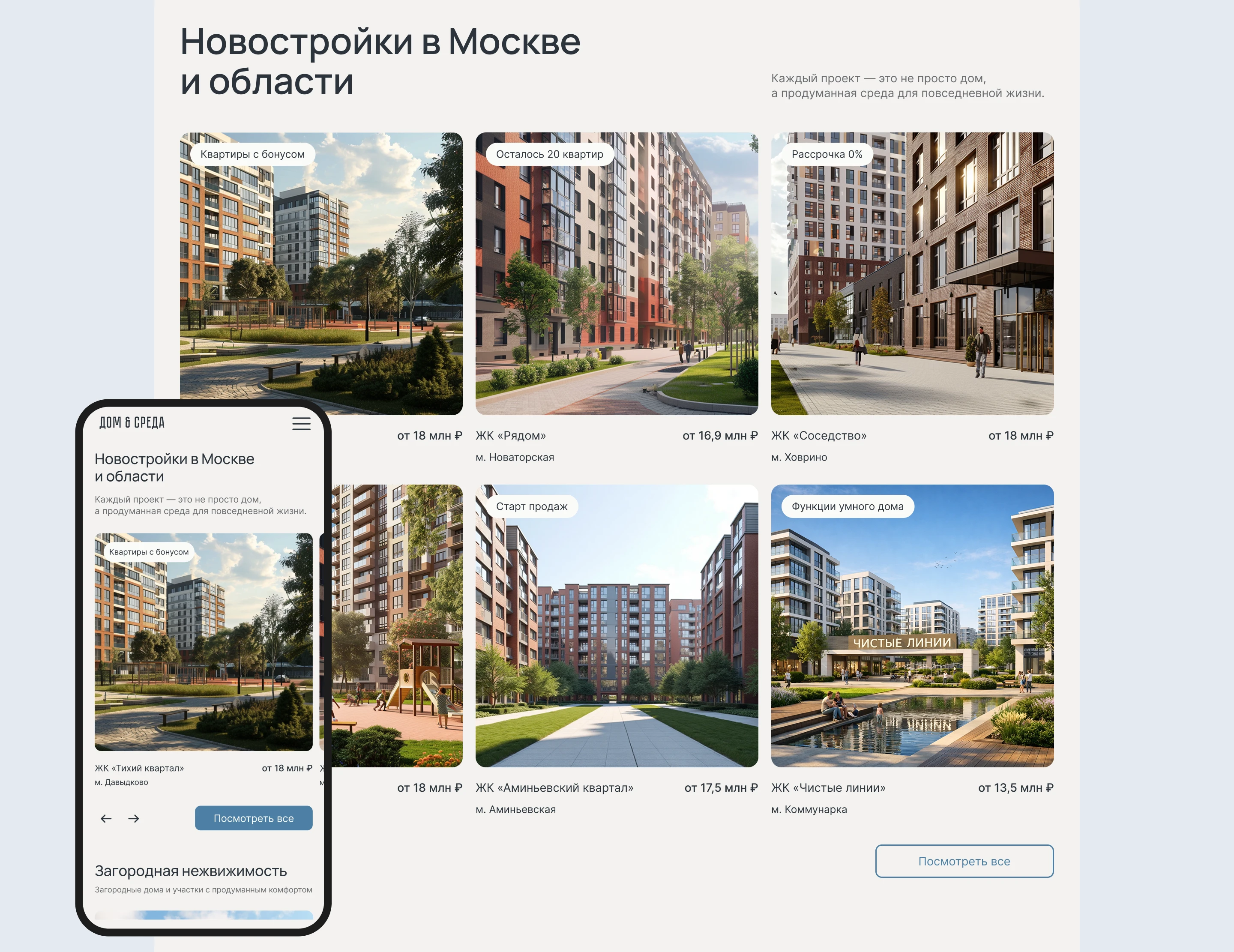 Многостраничный сайт строительной компании — Изображение №5 — Интерфейсы, Архитектура на Dprofile