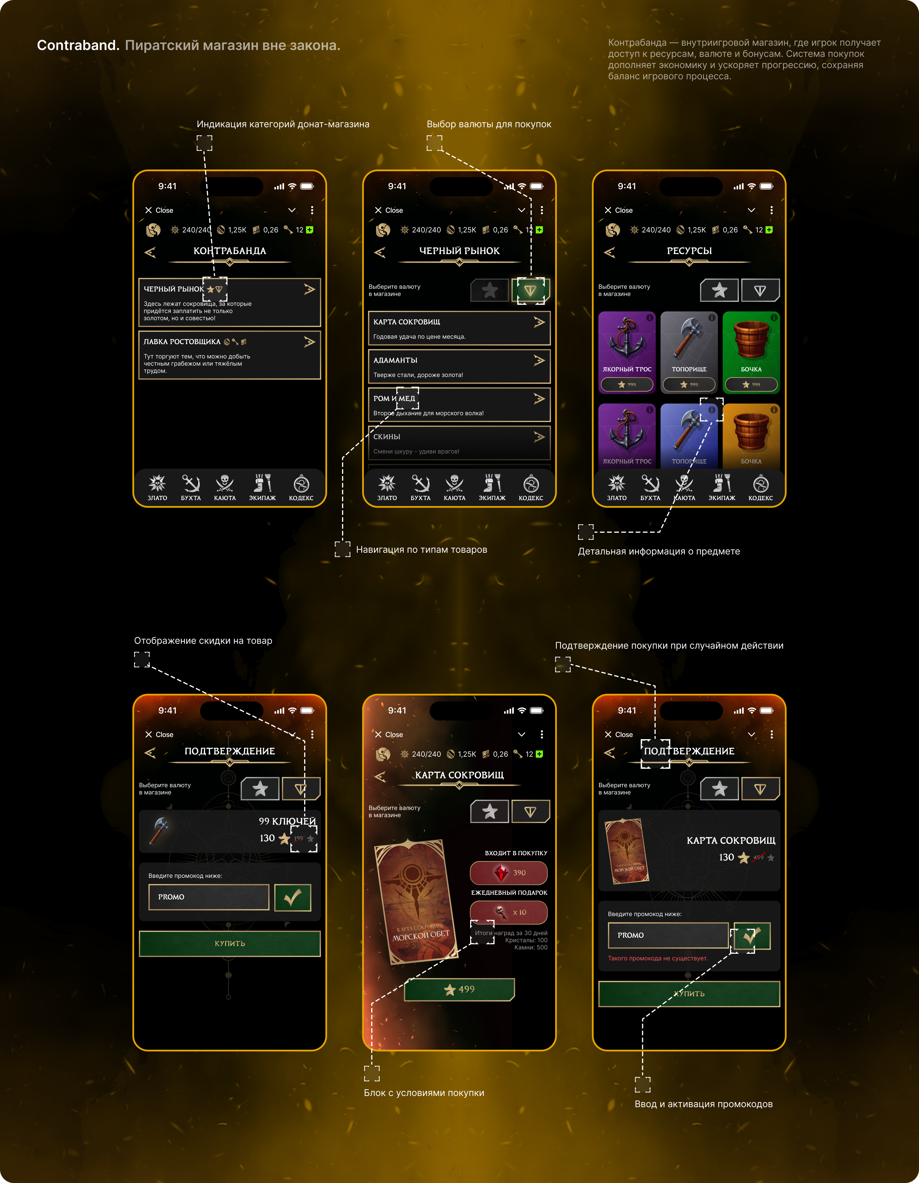 Grog Glory: Web Game — Изображение №9 — Интерфейсы, Брендинг на Dprofile