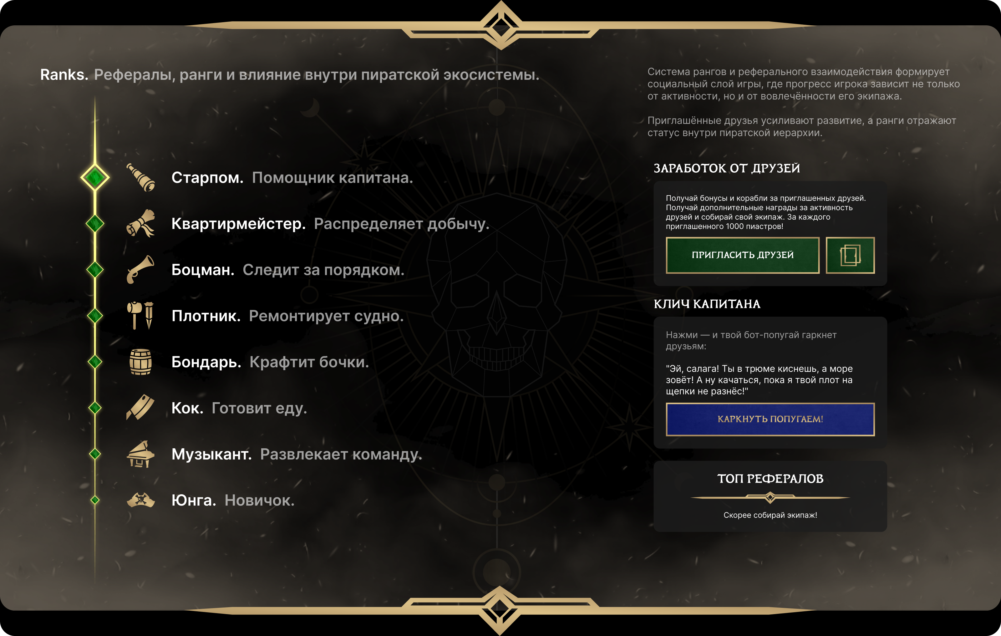 Grog Glory: Web Game — Изображение №10 — Интерфейсы, Брендинг на Dprofile