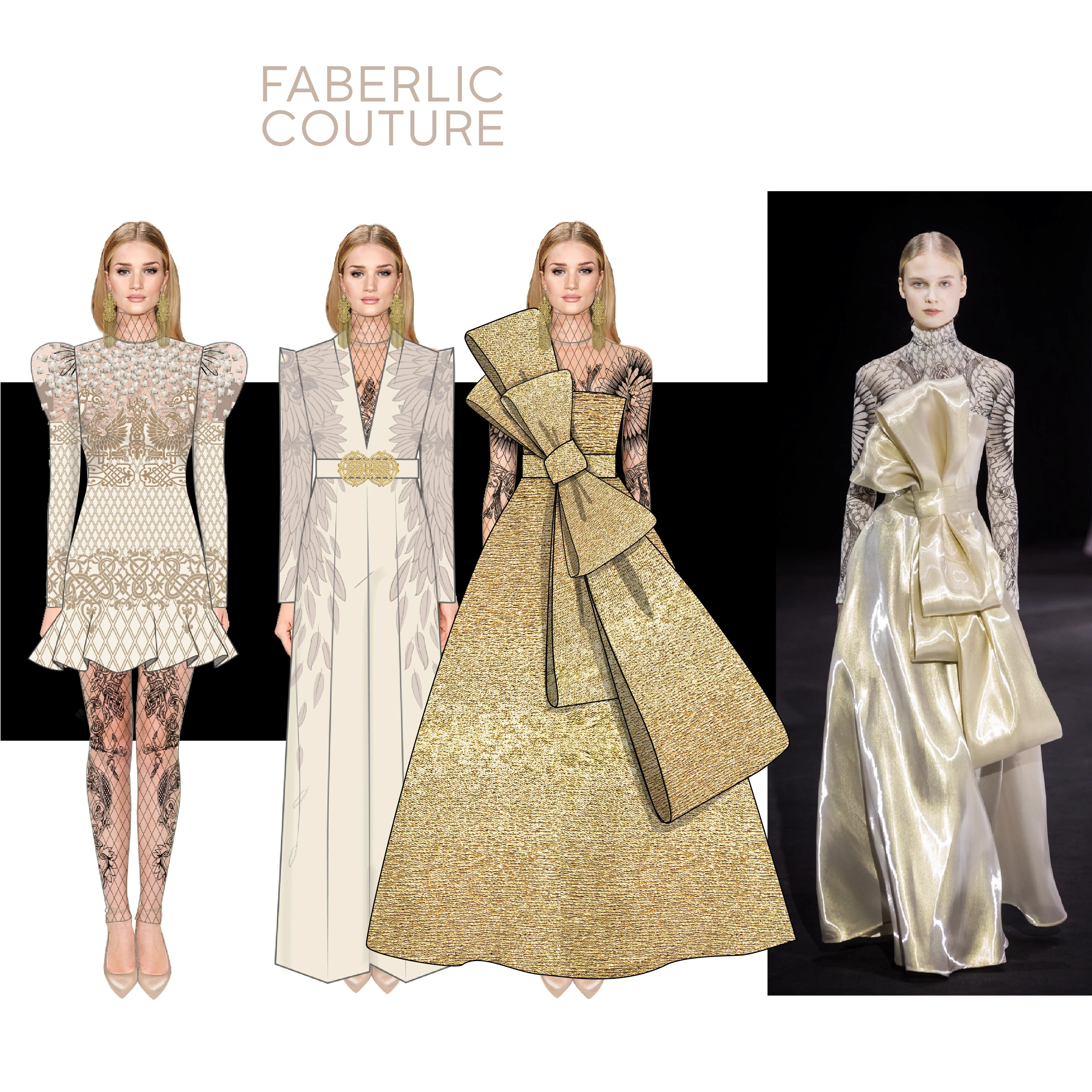 Художественные эскизы для кутюрной коллекции — Изображение №4 — Иллюстрация на Dprofile