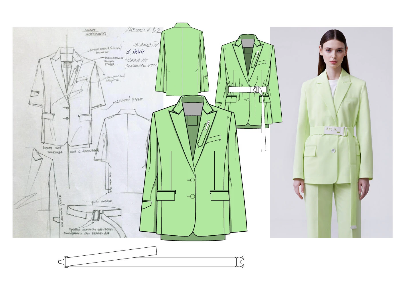 Эскизы женской одежды — Изображение №1 — Иллюстрация на Dprofile