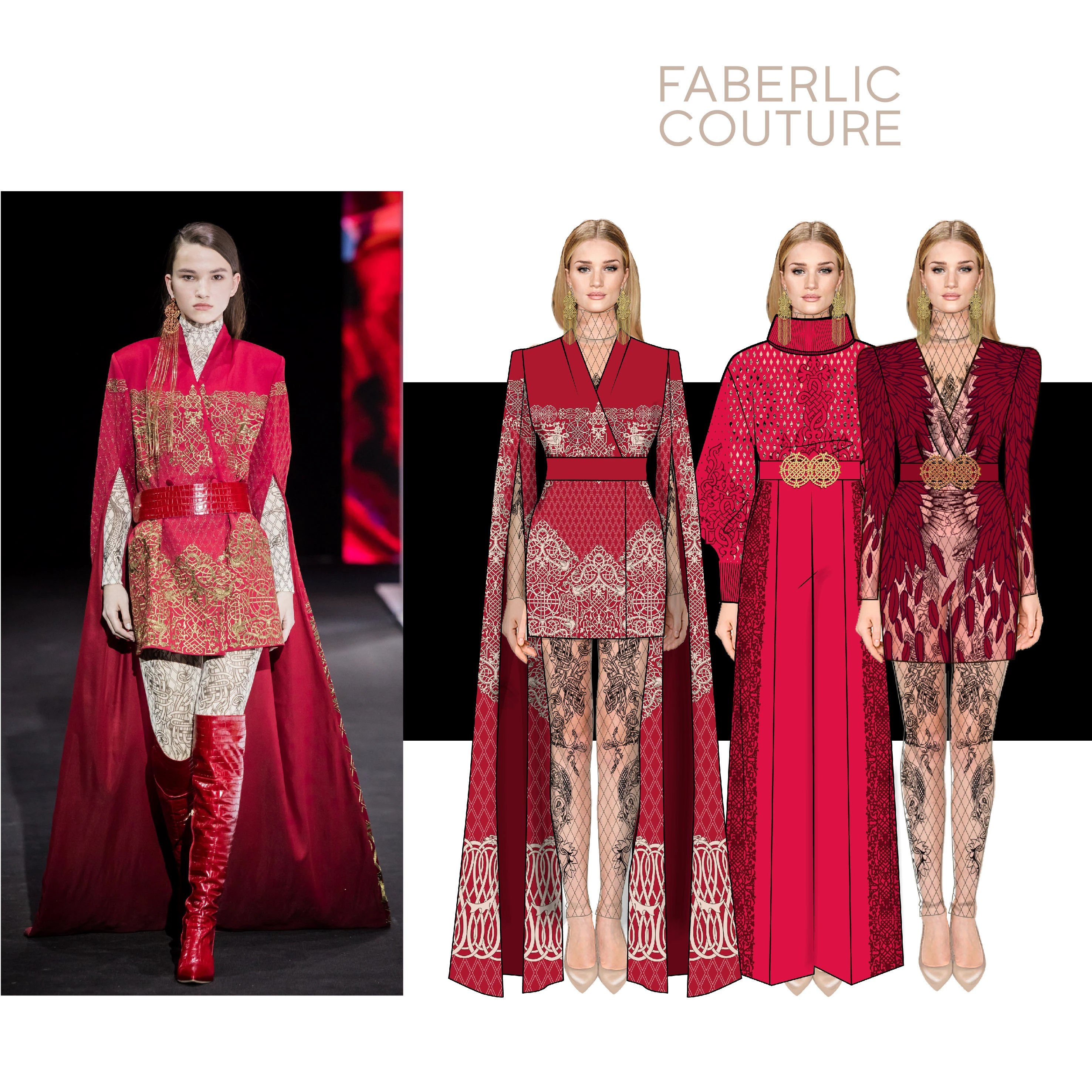 Художественные эскизы для кутюрной коллекции — Изображение №3 — Иллюстрация на Dprofile