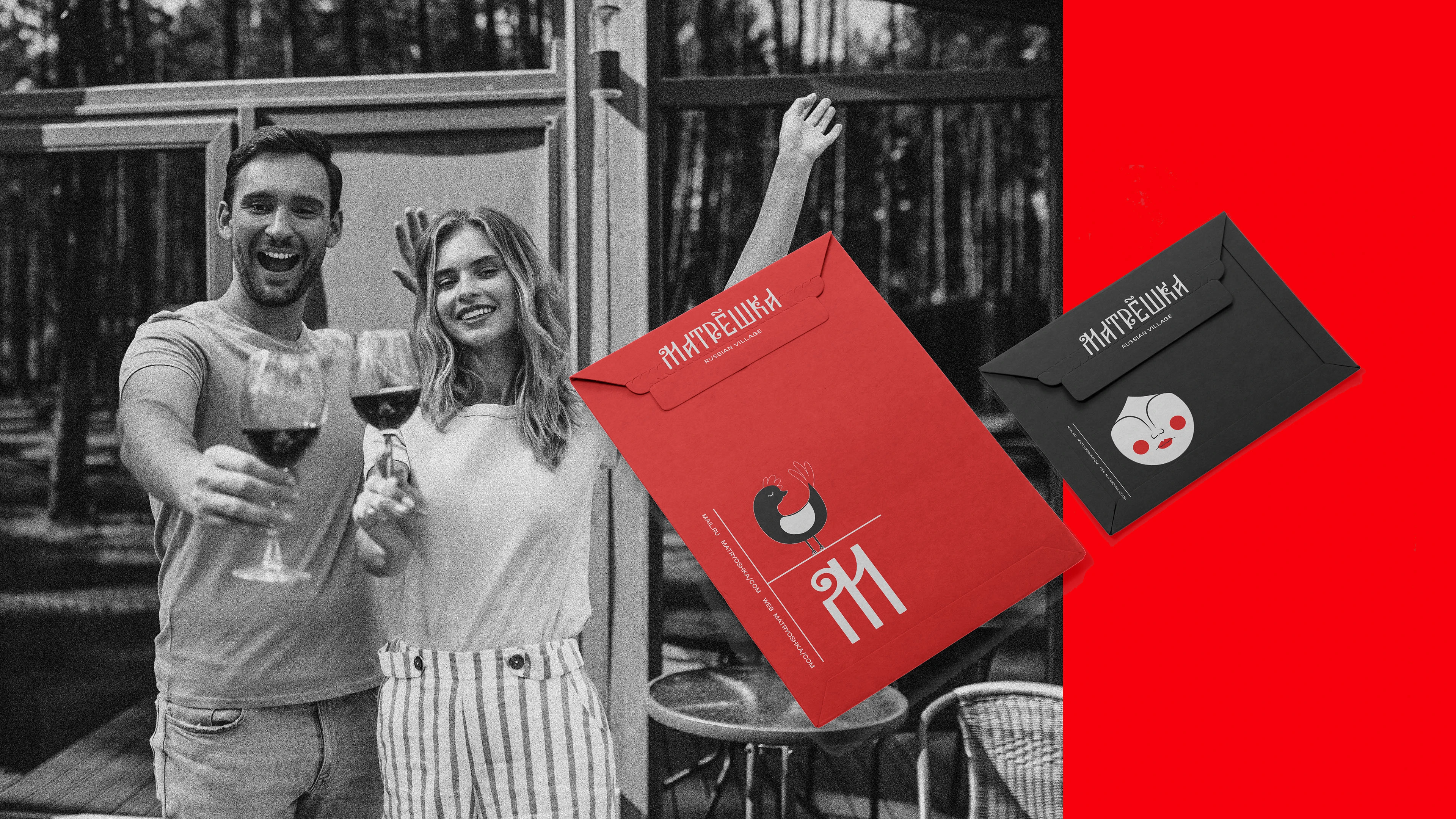 Логотип для глэмпинга "Матрёшка-Russian village" — Изображение №7 — Брендинг на Dprofile