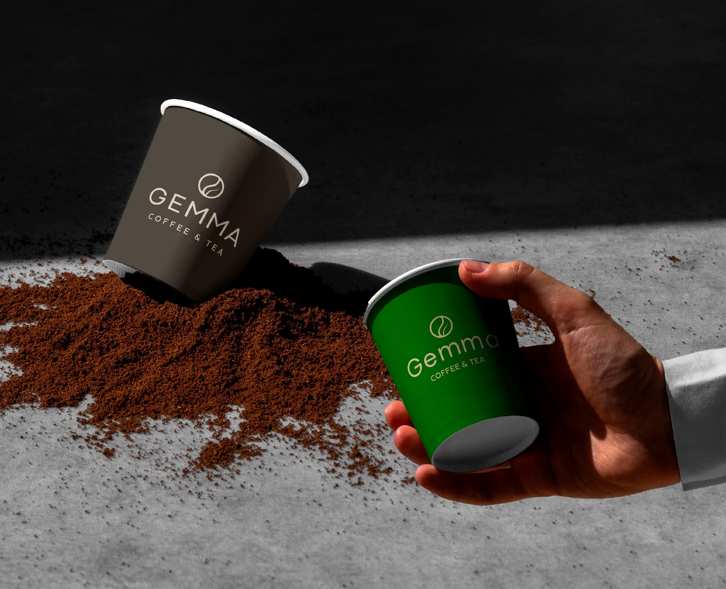 Логотип и элементы фирменного стиля для магазина кофе и чая на Dprofile