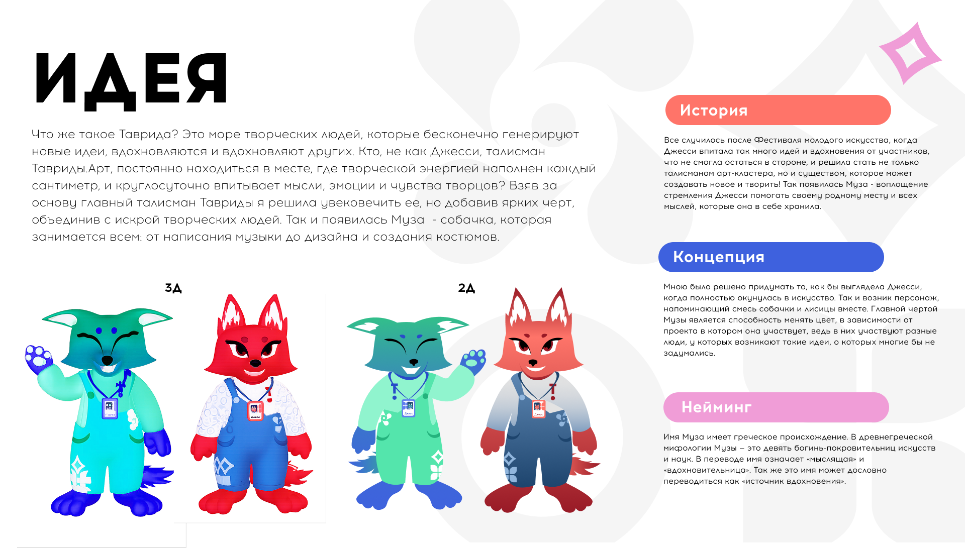 Маскот для Таврида.Арт — Изображение №2 — Иллюстрация, 3D на Dprofile