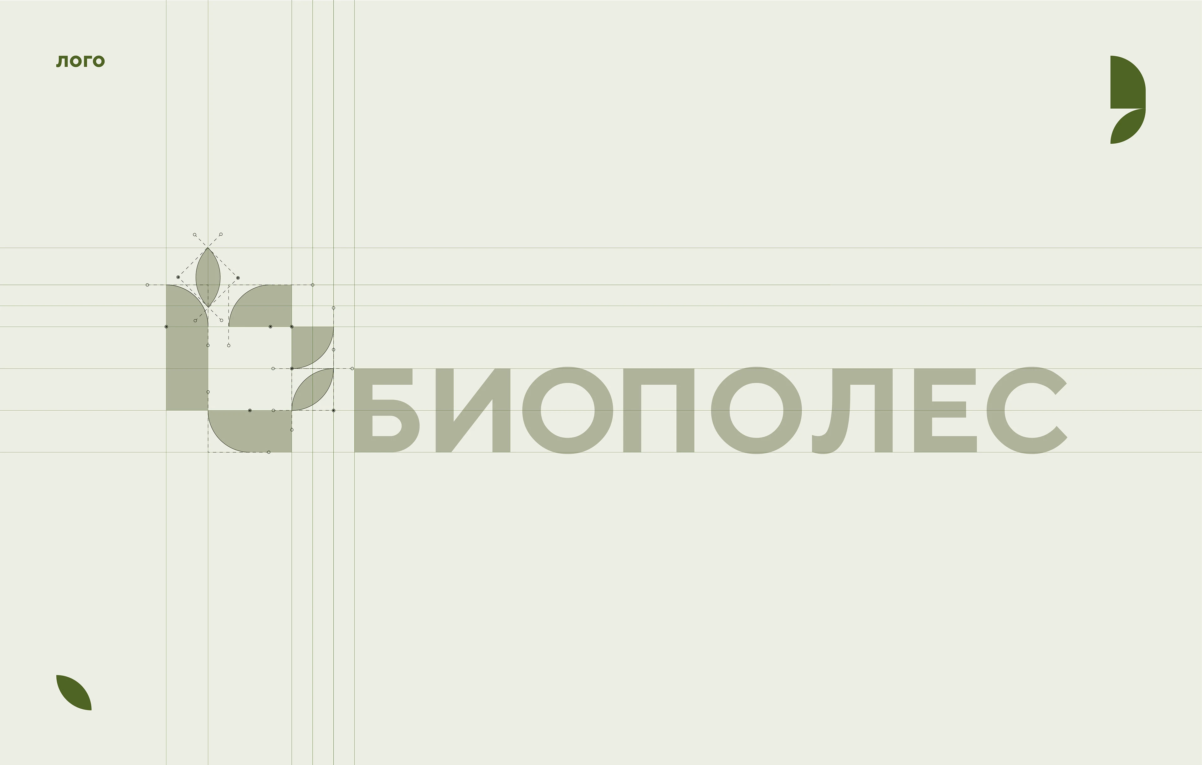 логотип био кластера Биополес — Изображение №2 — Брендинг на Dprofile