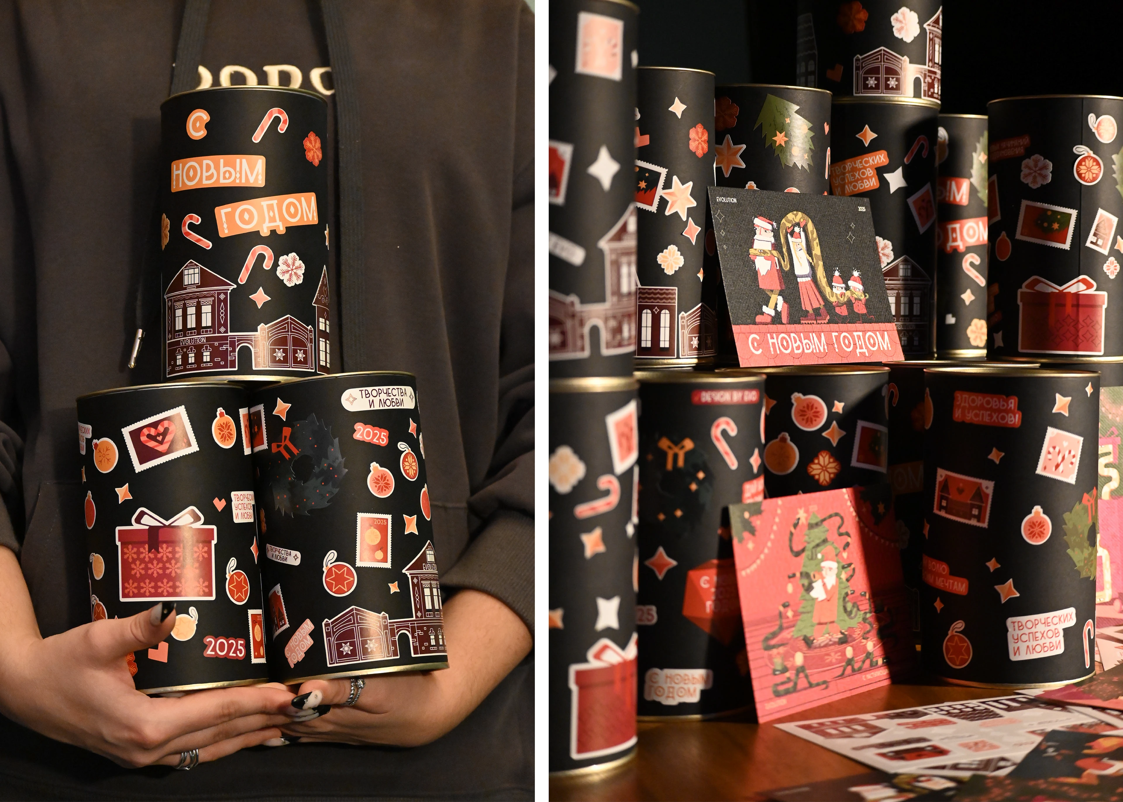 открытки и подарков на новый год от Evolution — Изображение №2 — Брендинг, Иллюстрация на Dprofile