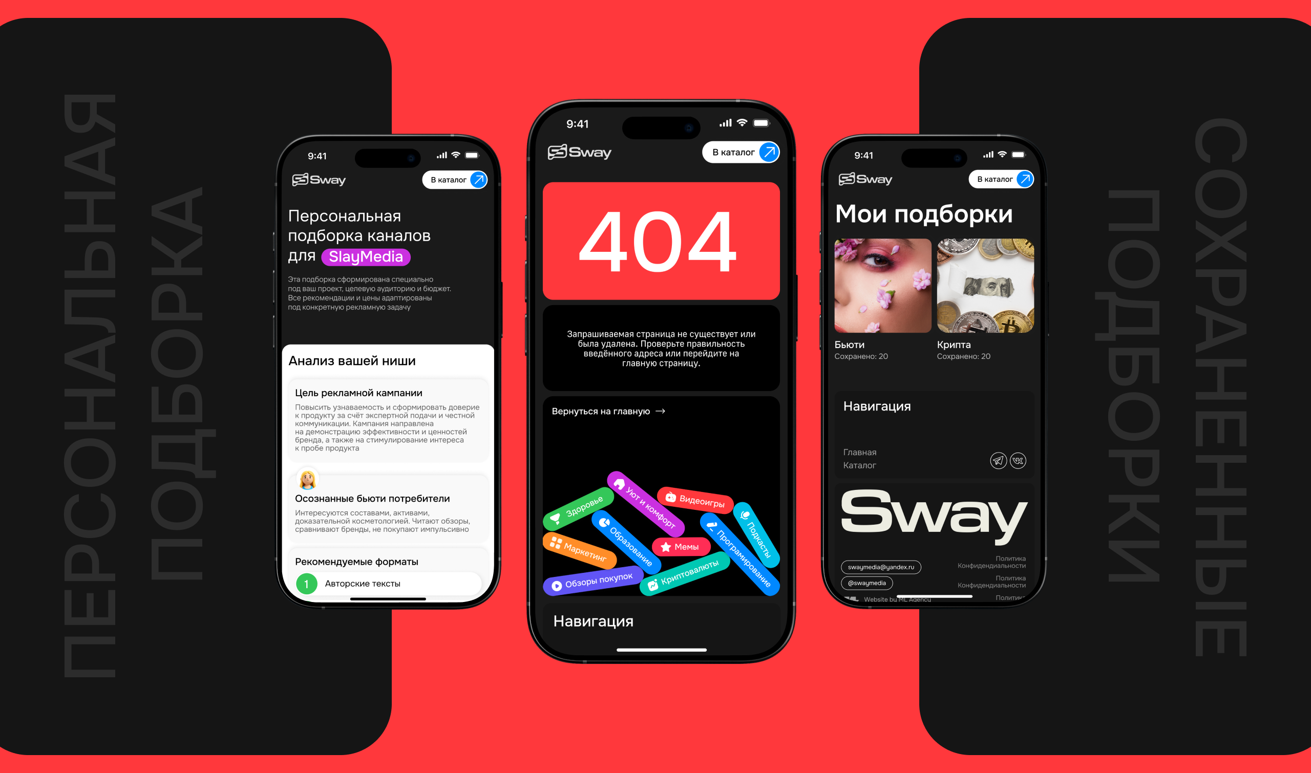 Sway Media – сервис по подбору каналов — Изображение №11 — Интерфейсы, Анимация на Dprofile