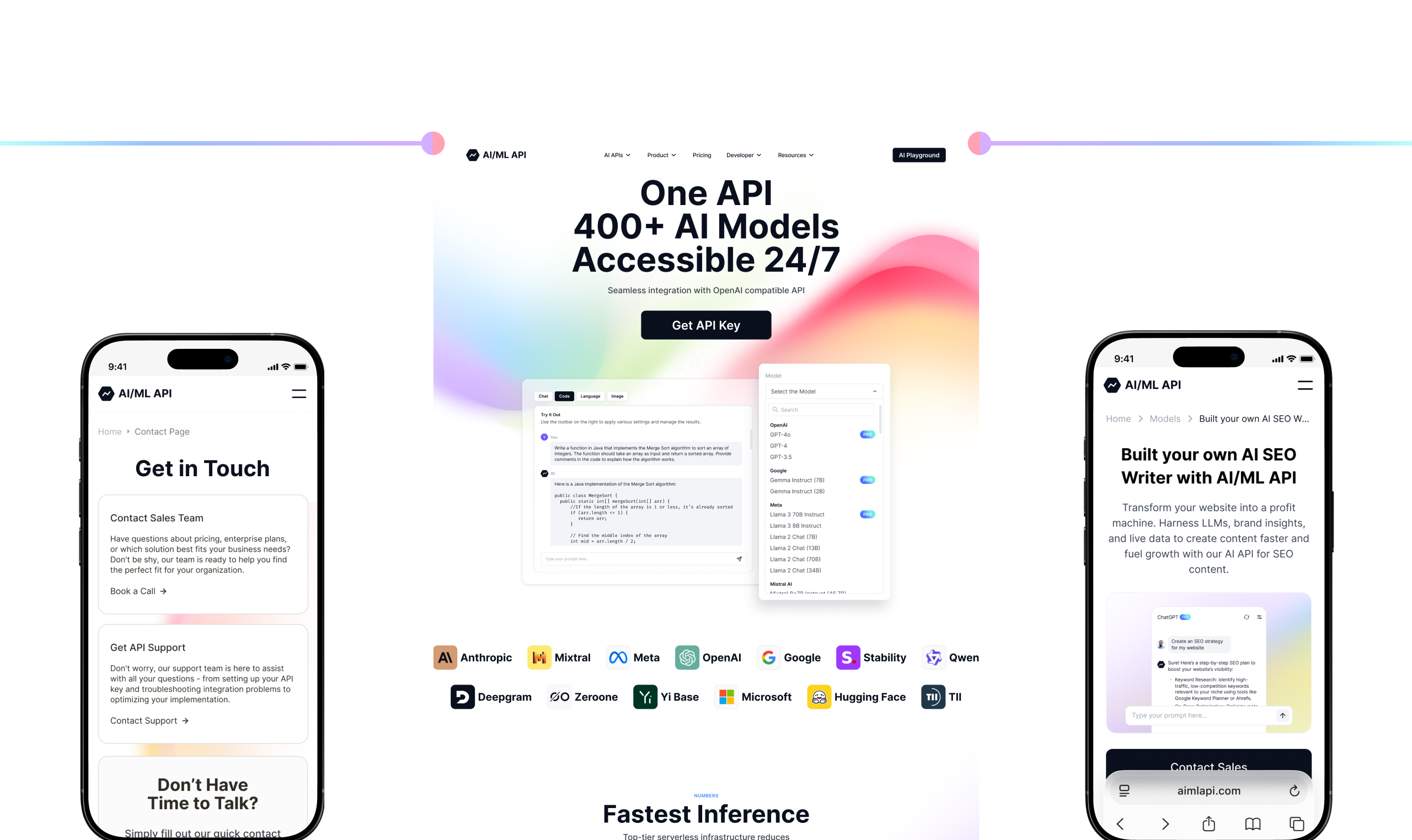 AIML API – AI платформа — Изображение №5 — Интерфейсы на Dprofile