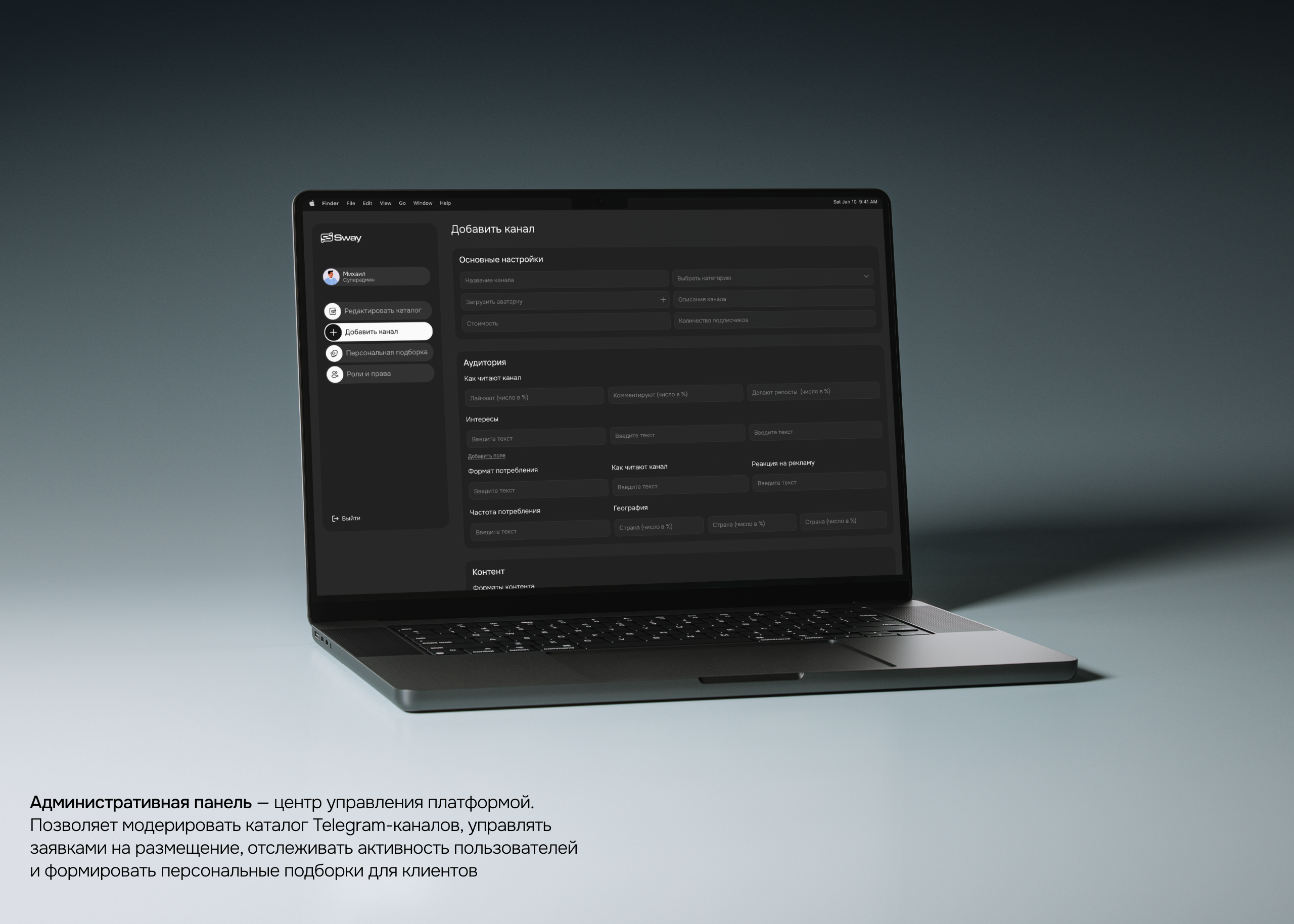Sway Media – сервис по подбору каналов — Изображение №12 — Интерфейсы, Анимация на Dprofile