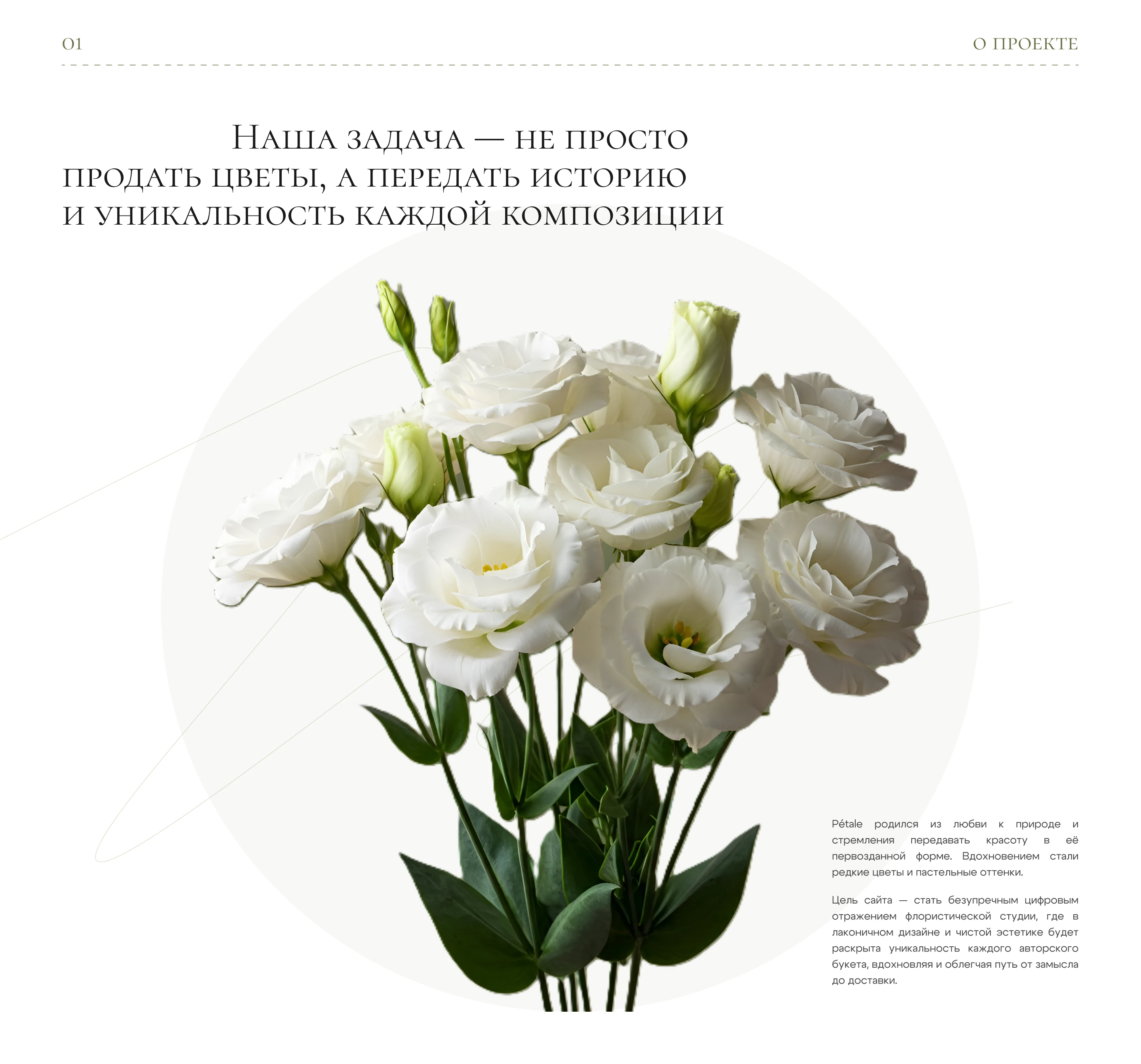 Pétale - Flower shop — Изображение №2 — Интерфейсы на Dprofile