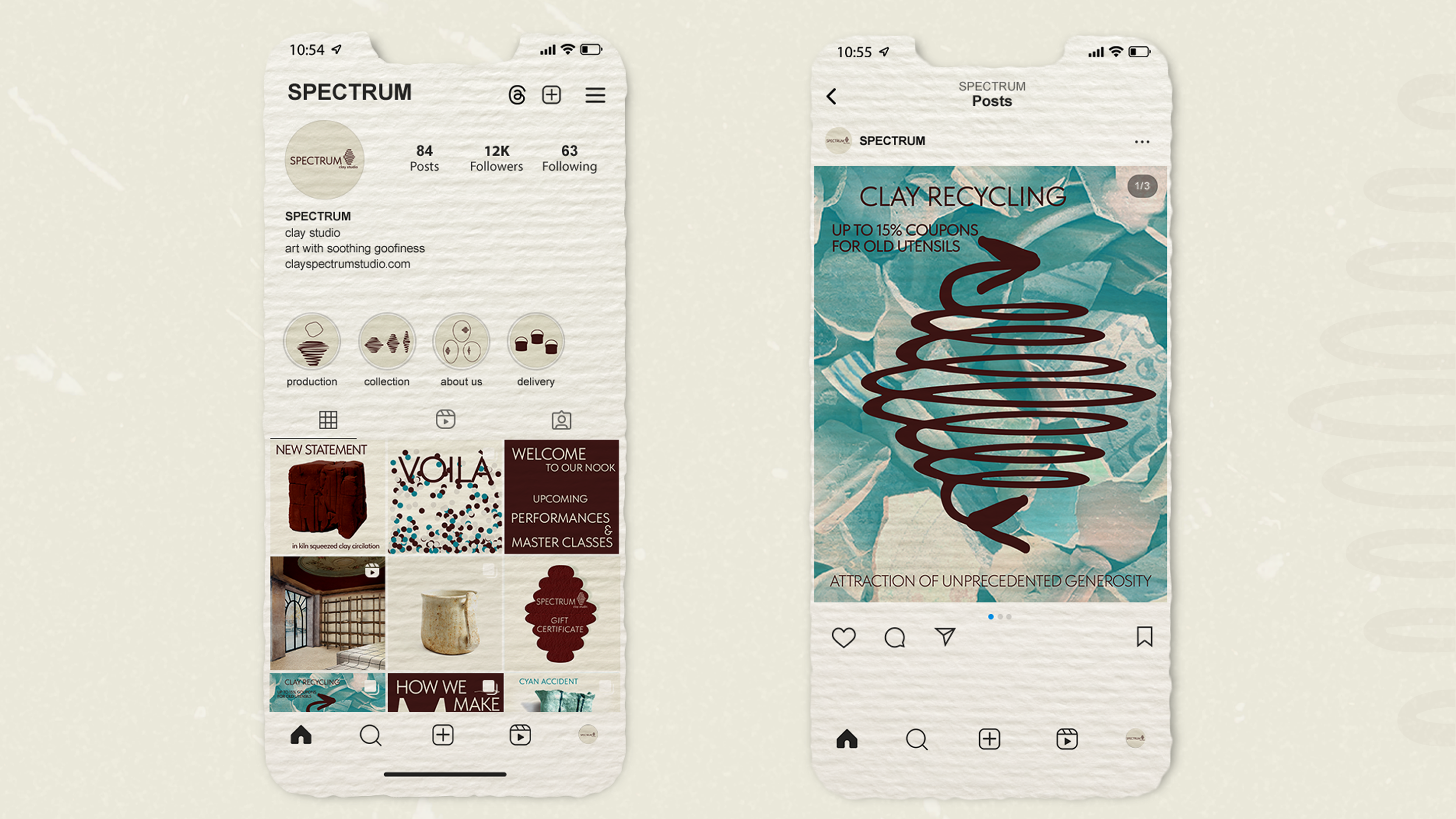 Фирменный стиль для студии керамики — Изображение №17 — Брендинг на Dprofile