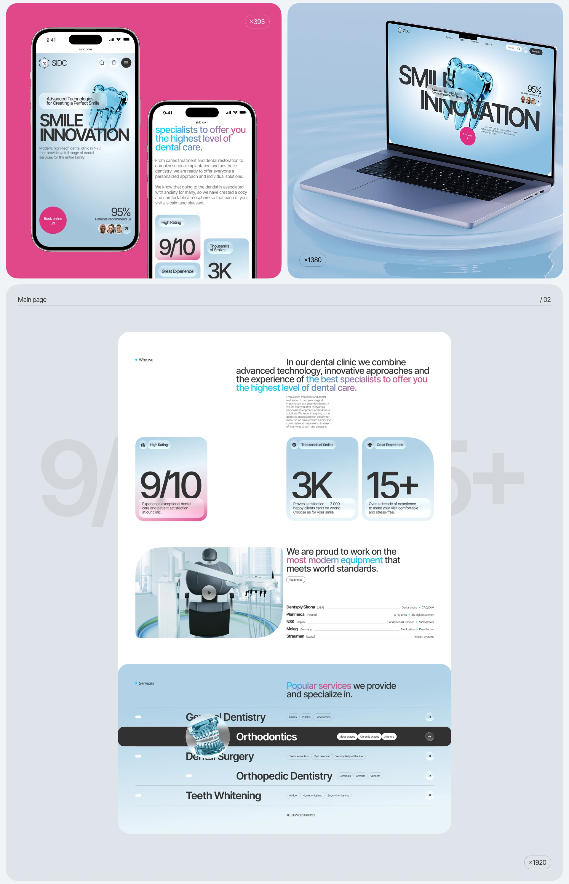 SMILE INNOVATION — Dental Clinic Website — Изображение №3 — Интерфейсы, Брендинг на Dprofile