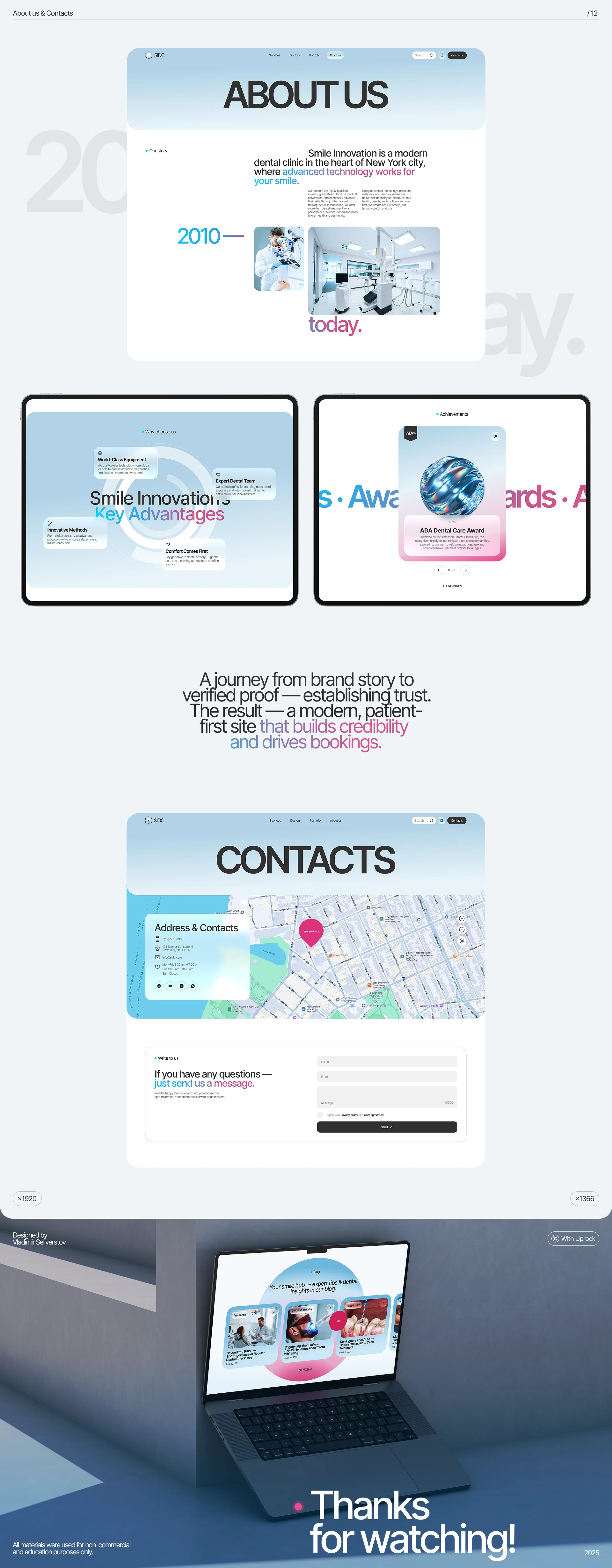 SMILE INNOVATION — Dental Clinic Website — Изображение №11 — Интерфейсы, Брендинг на Dprofile