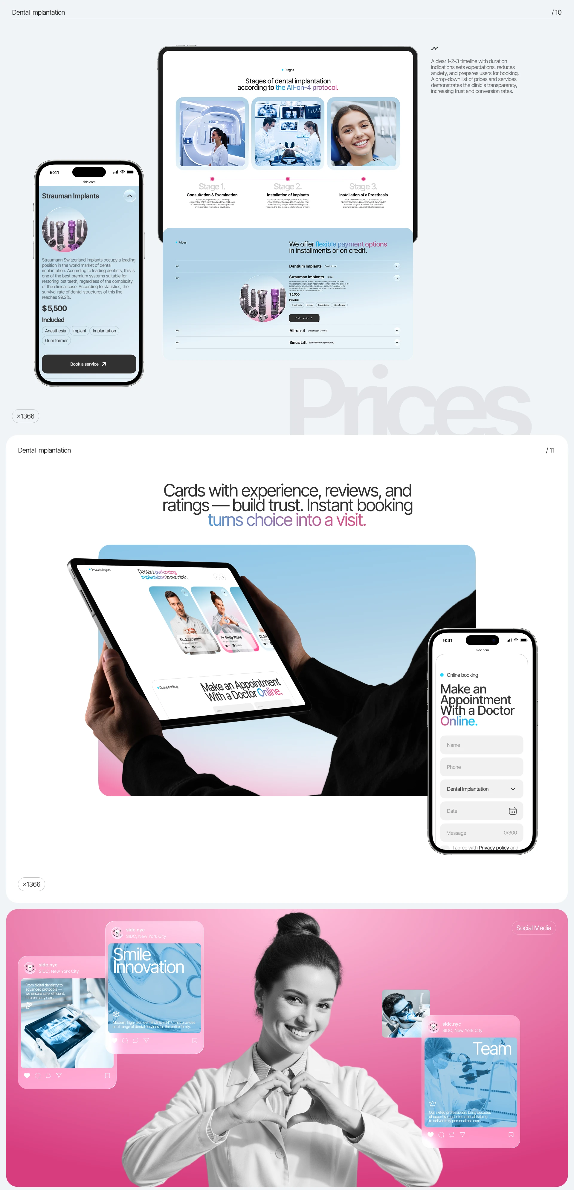 SMILE INNOVATION — Dental Clinic Website — Изображение №10 — Интерфейсы, Брендинг на Dprofile