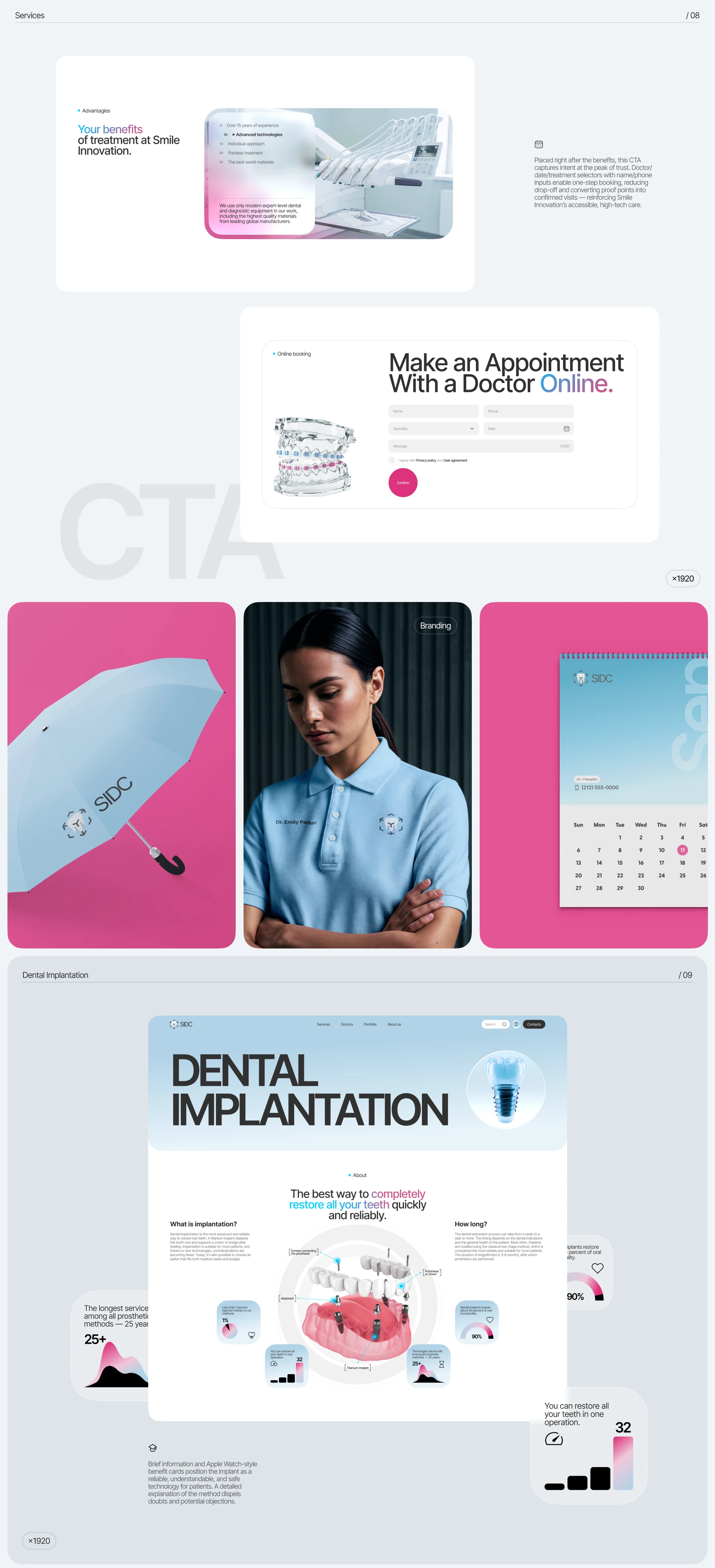 SMILE INNOVATION — Dental Clinic Website — Изображение №9 — Интерфейсы, Брендинг на Dprofile