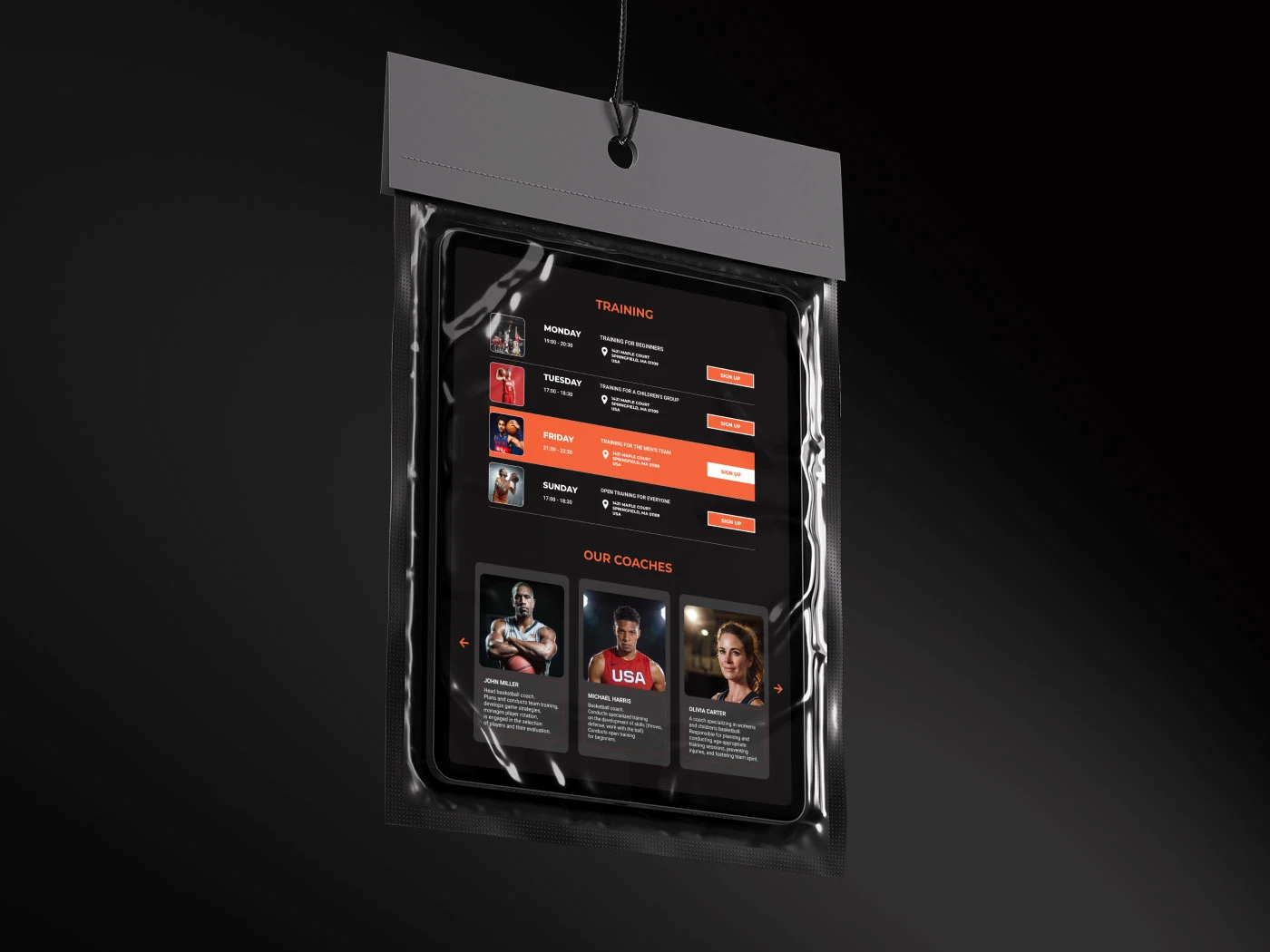 Лендинг для баскетбольной школы — Изображение №13 — Интерфейсы на Dprofile