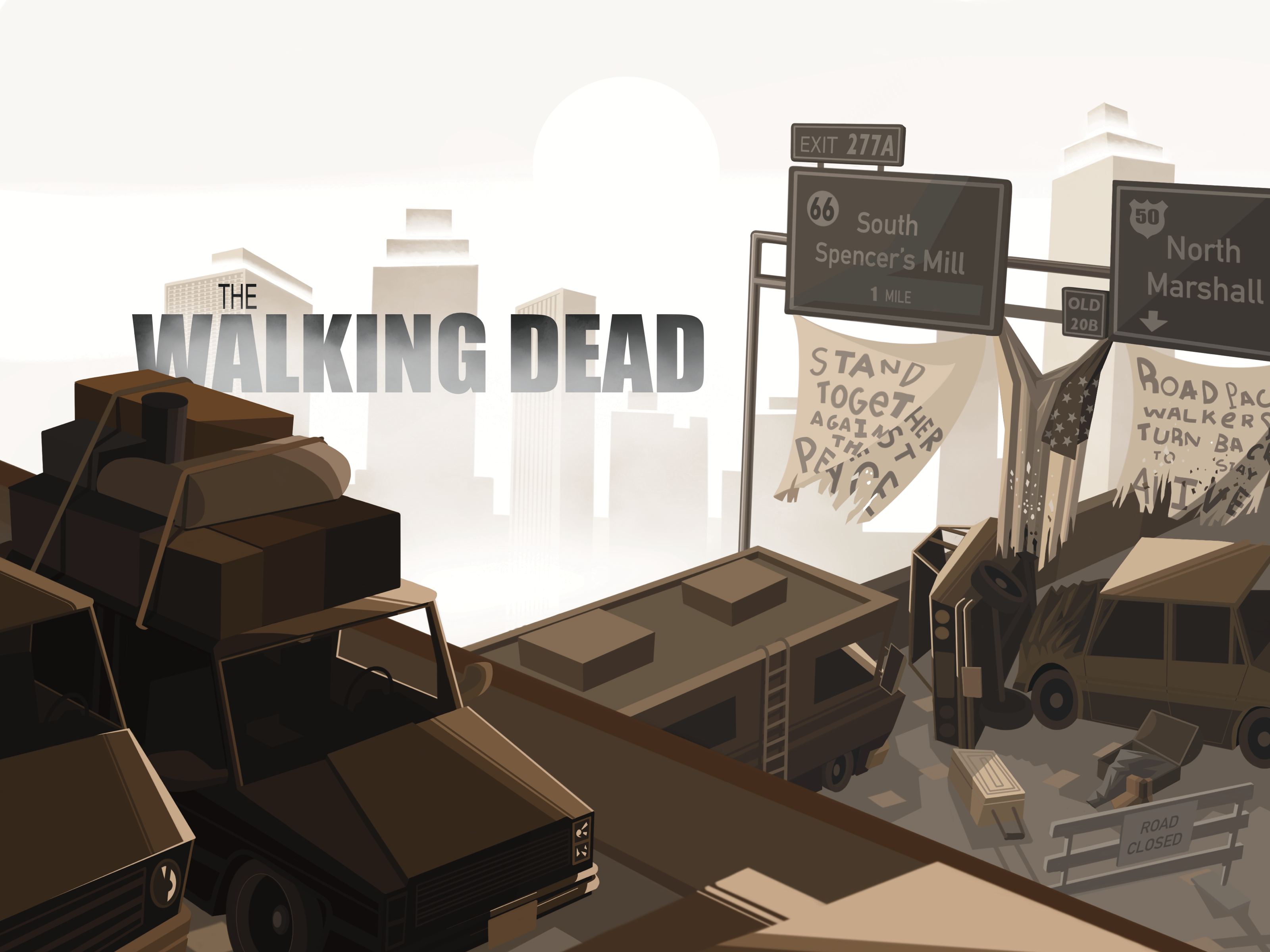 the WALKING DEAD — Изображение №2 — Иллюстрация, Графика на Dprofile