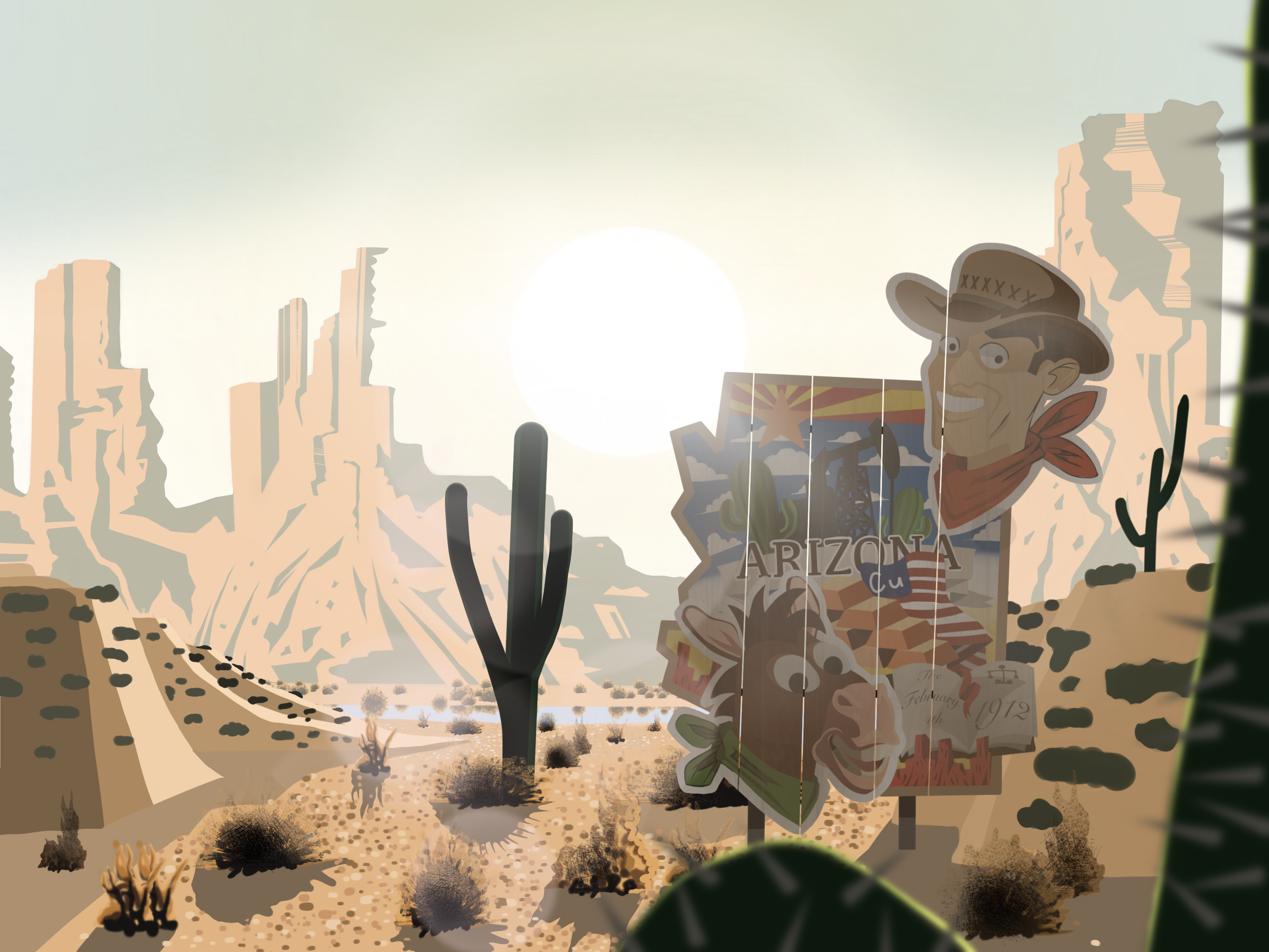 ARIZONA STATE — Изображение №1 — Иллюстрация на Dprofile