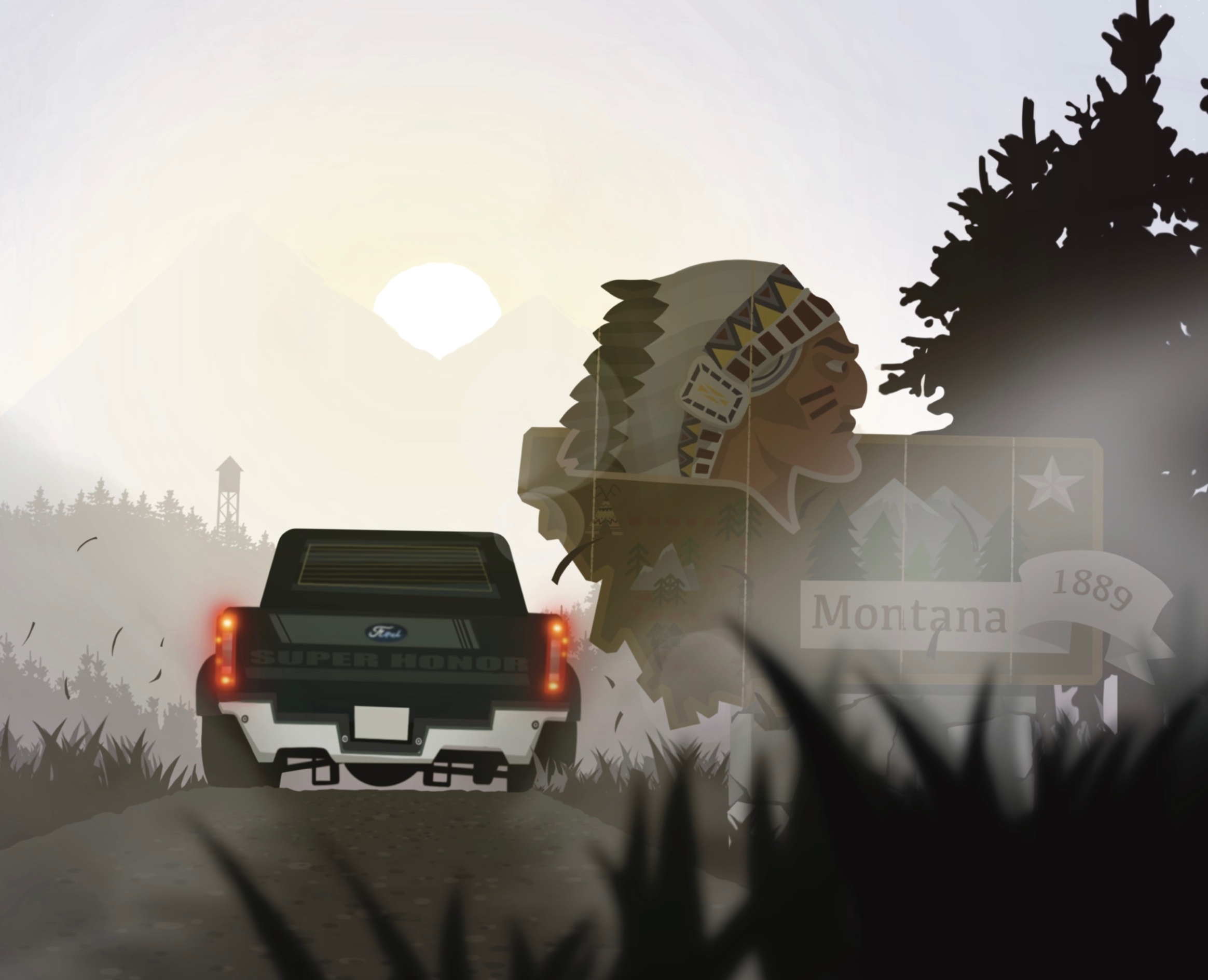 Montana — Иллюстрация на Dprofile