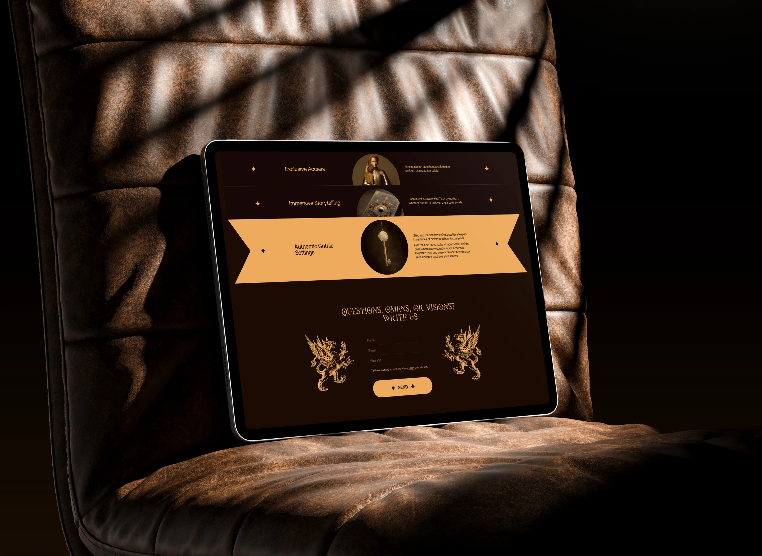 ARCANA|Castle Quests|Corporate Website — Изображение №7 — Интерфейсы на Dprofile