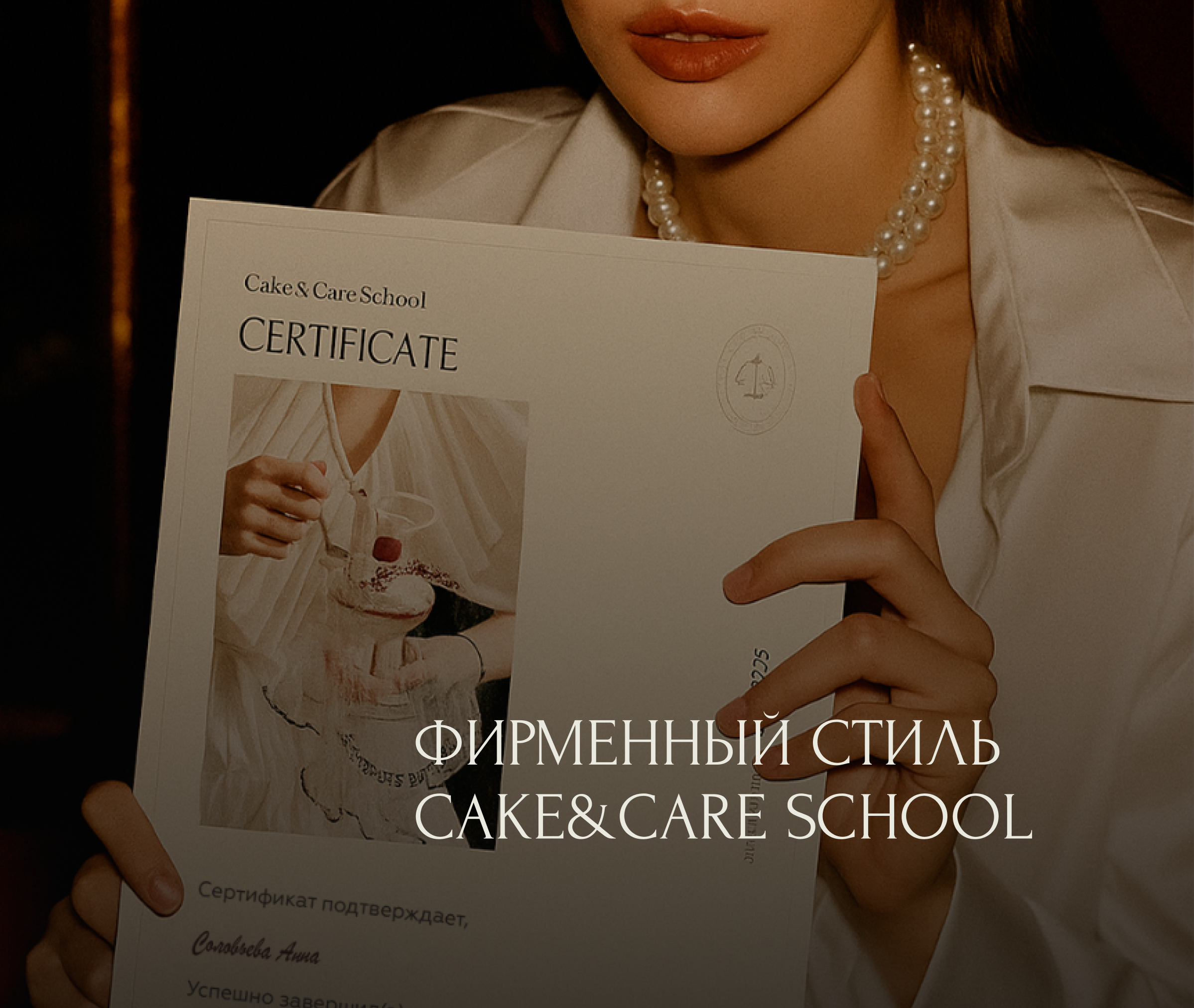 Фирменный стиль Cake&Care School — онлайн школы ПП десертов — Изображение №1 — Брендинг, Графика на Dprofile