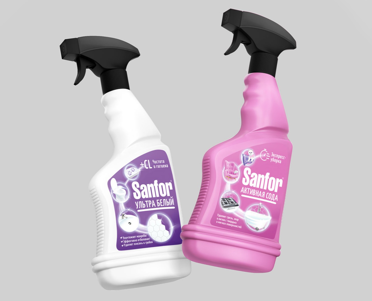 Редизайн этикеток для спреев Sanfor — Брендинг на Dprofile