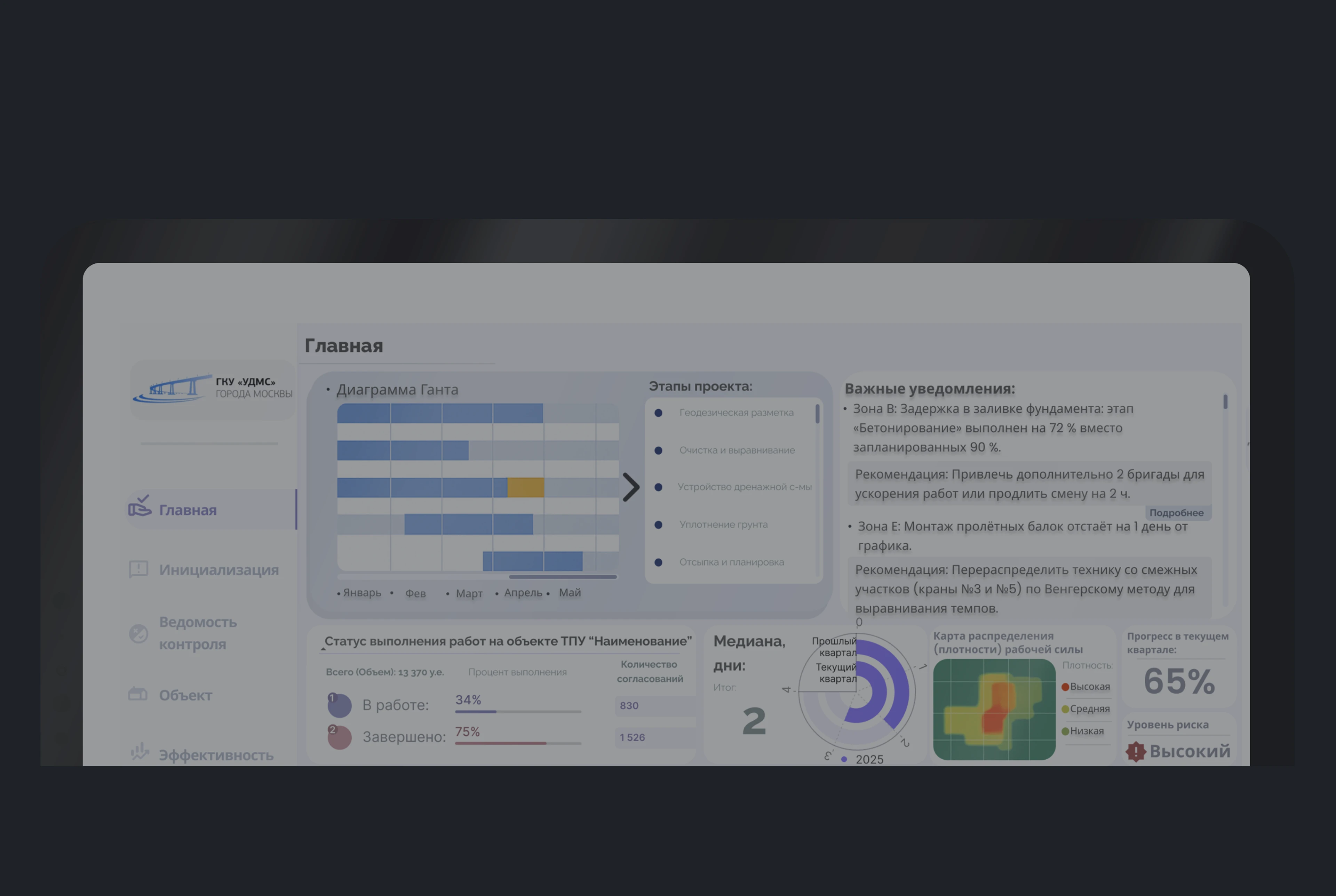 Intelligent Construction Control System — Dashboard UX — Изображение №14 — Интерфейсы на Dprofile