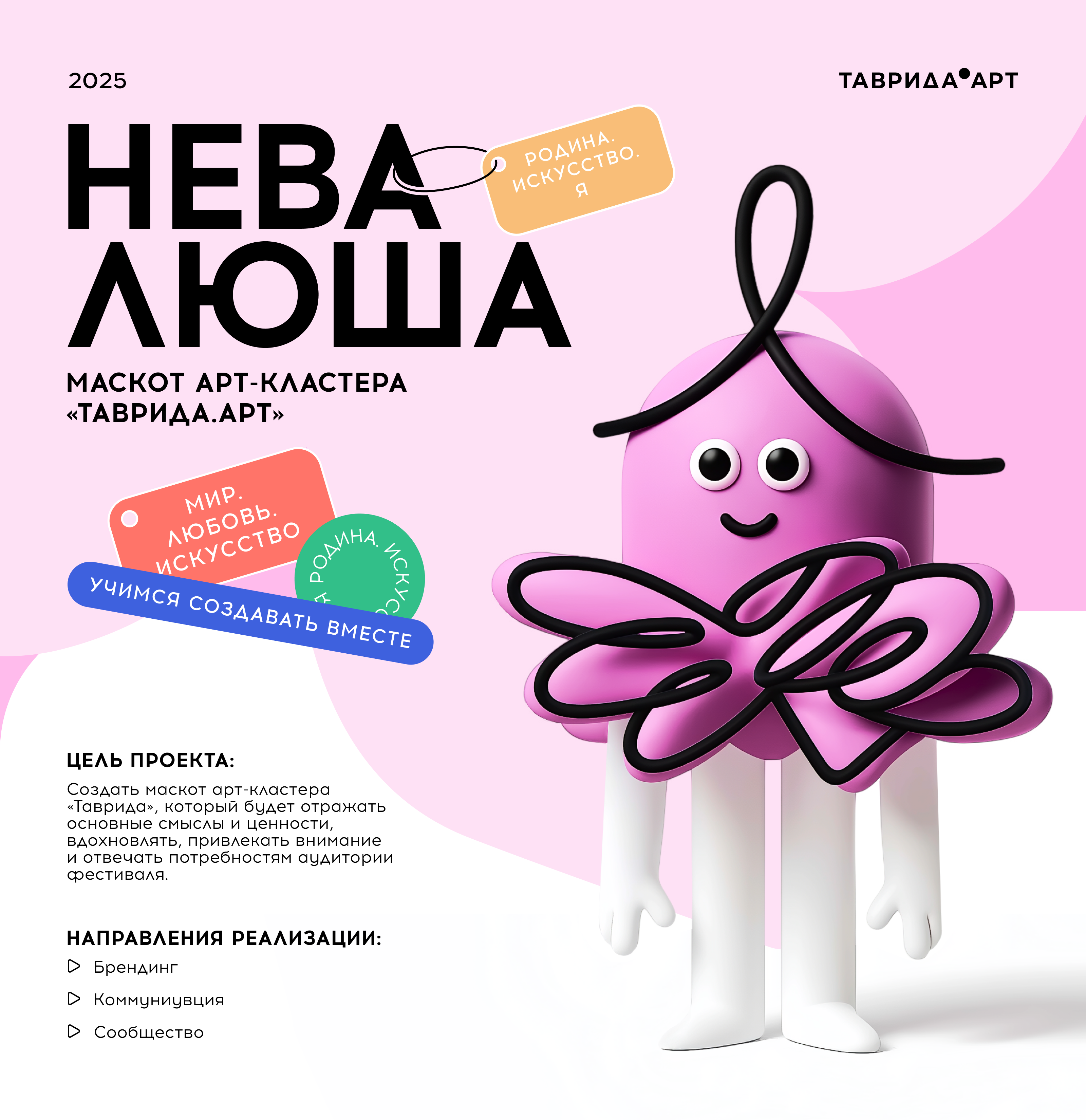 МАСКОТ "Таврида.Арт" — Изображение №1 — Брендинг, Иллюстрация на Dprofile