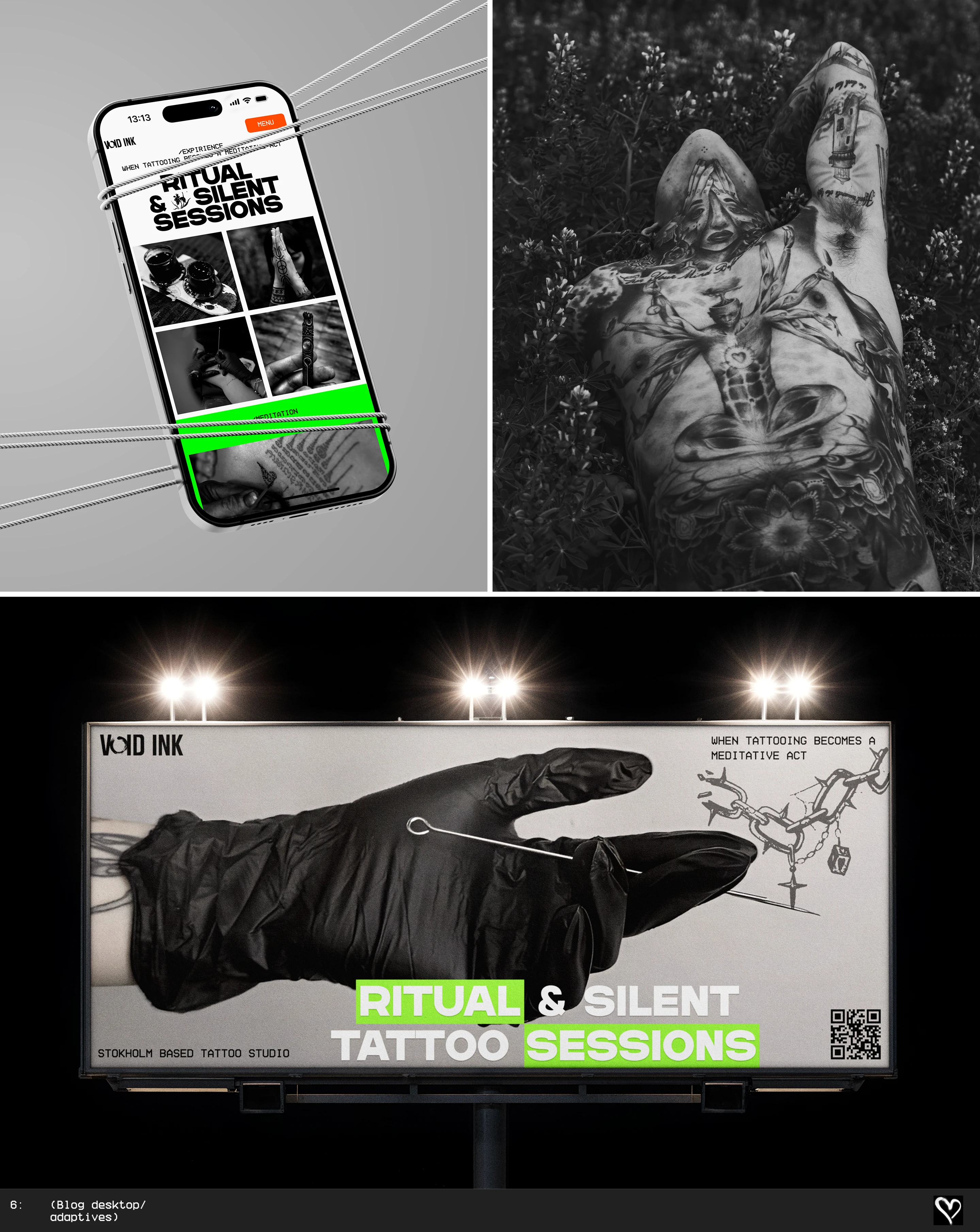 VOID INK | Tattoo Studio Website | UX/UI Concept — Изображение №11 — Интерфейсы, Брендинг на Dprofile