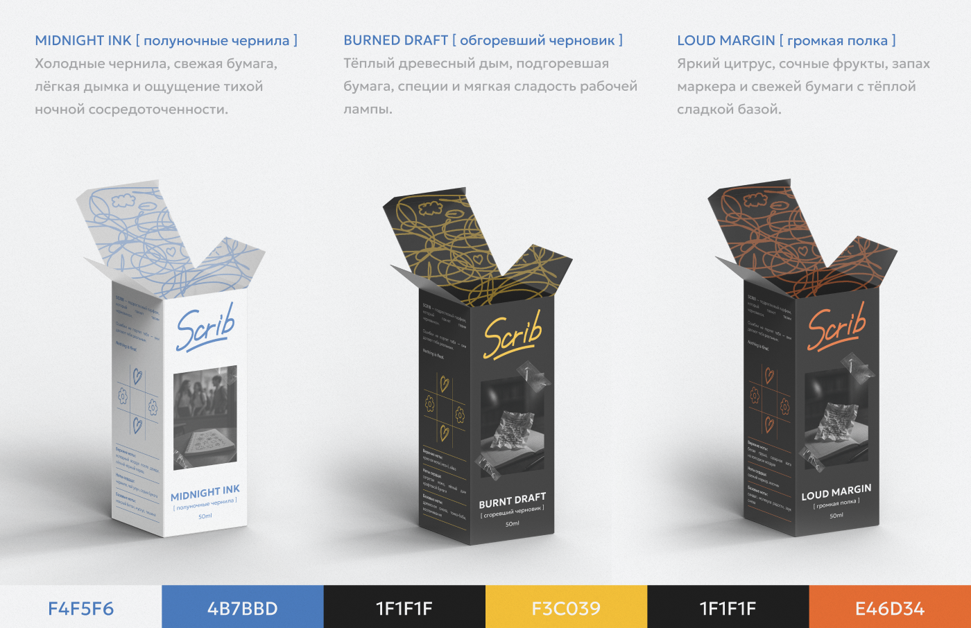 SCRIB — айдентика аромата со школьной эстетикой — Изображение №8 — Брендинг на Dprofile