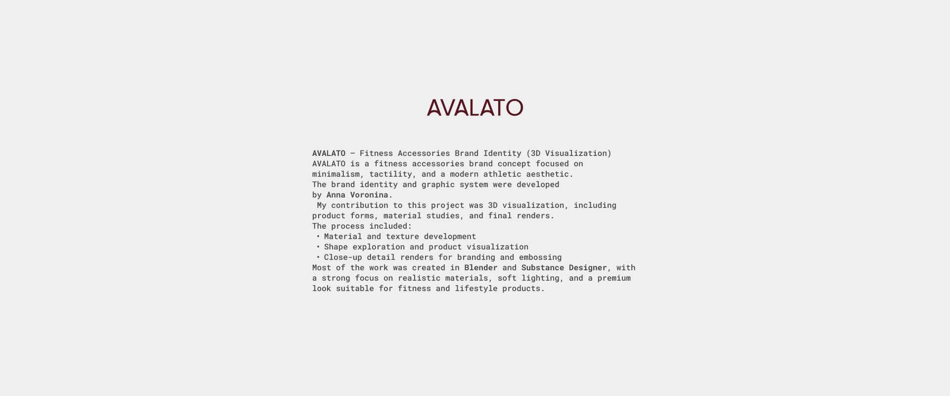 AVALATO | 3D — Изображение №1 — 3D на Dprofile