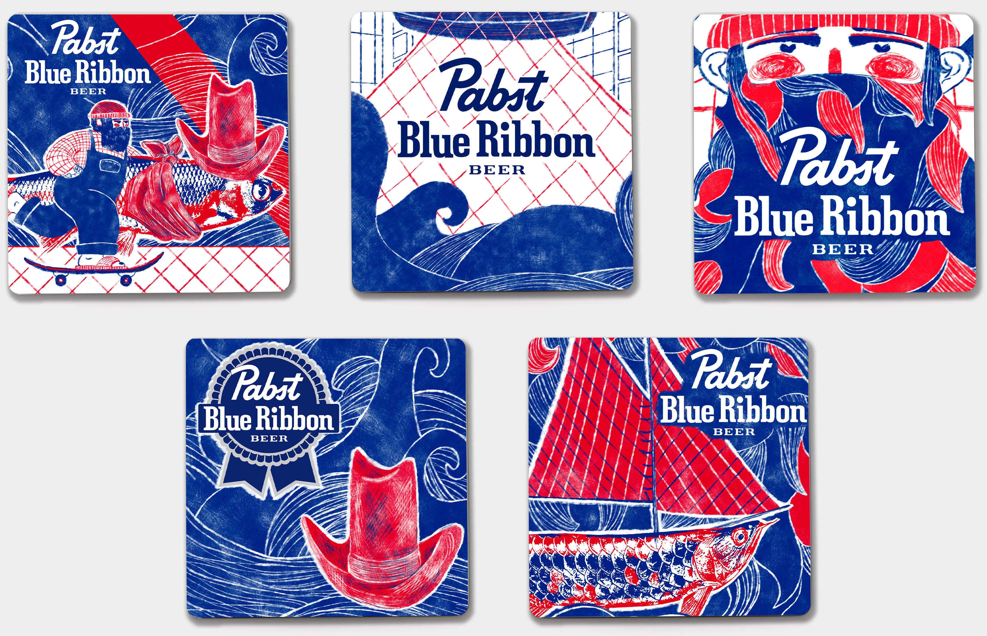 За рыбой! Серия иллюстраций для упаковки банок — Изображение №13 — Иллюстрация, Графика на Dprofile