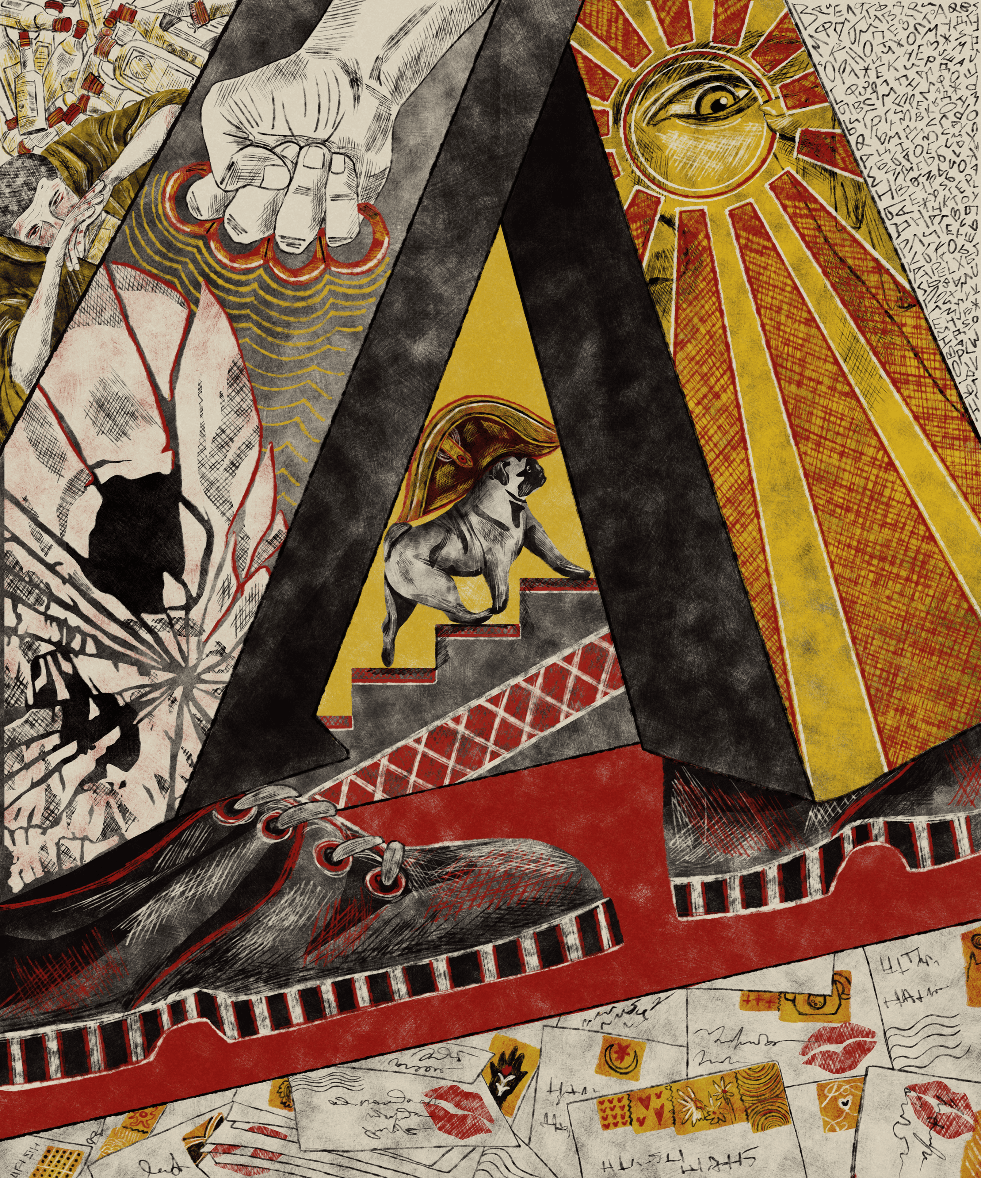 Облако в штанах, иллюстрированная книга — Изображение №10 — Иллюстрация, Графика на Dprofile