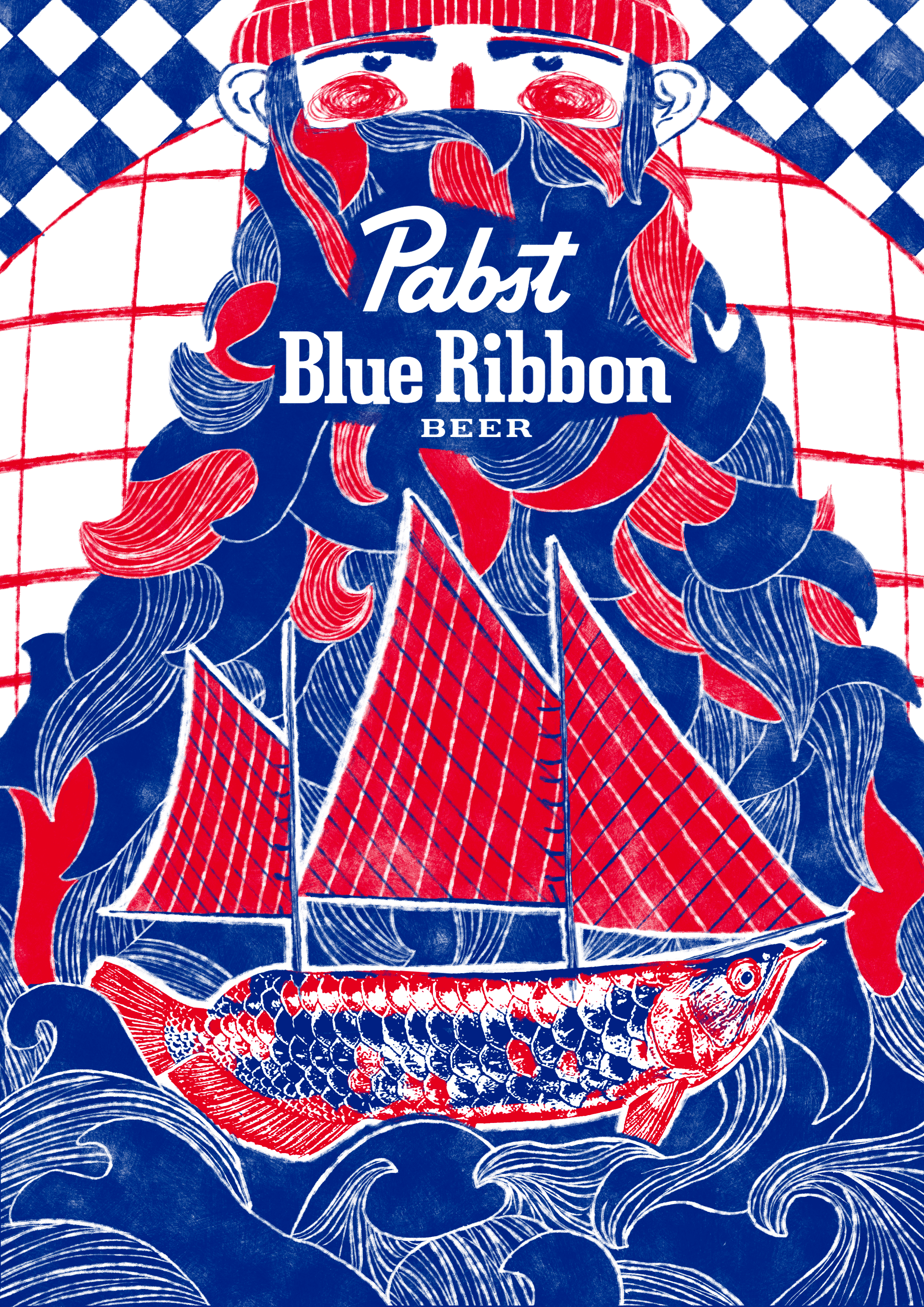 За рыбой! Серия иллюстраций для упаковки банок — Изображение №2 — Иллюстрация, Графика на Dprofile