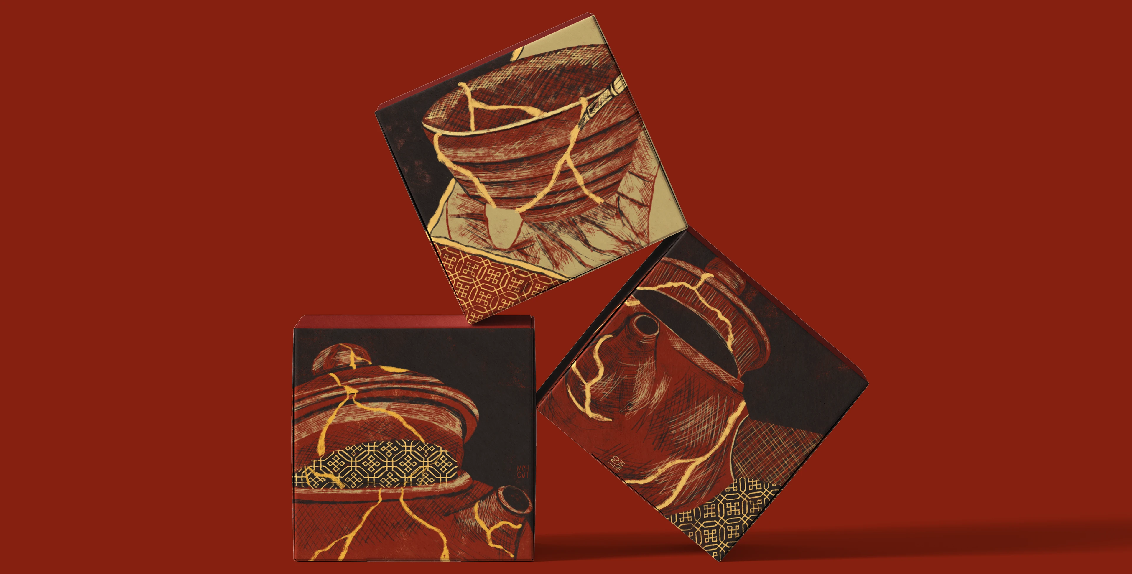 Кинцуги, серия брошюр — Изображение №12 — Иллюстрация, Графика на Dprofile