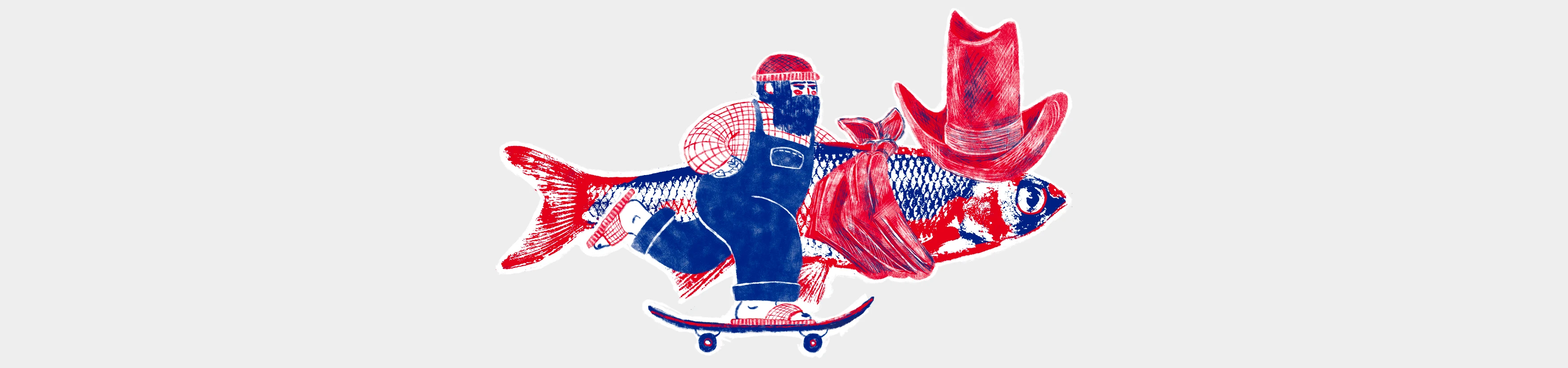 За рыбой! Серия иллюстраций для упаковки банок — Изображение №18 — Иллюстрация, Графика на Dprofile