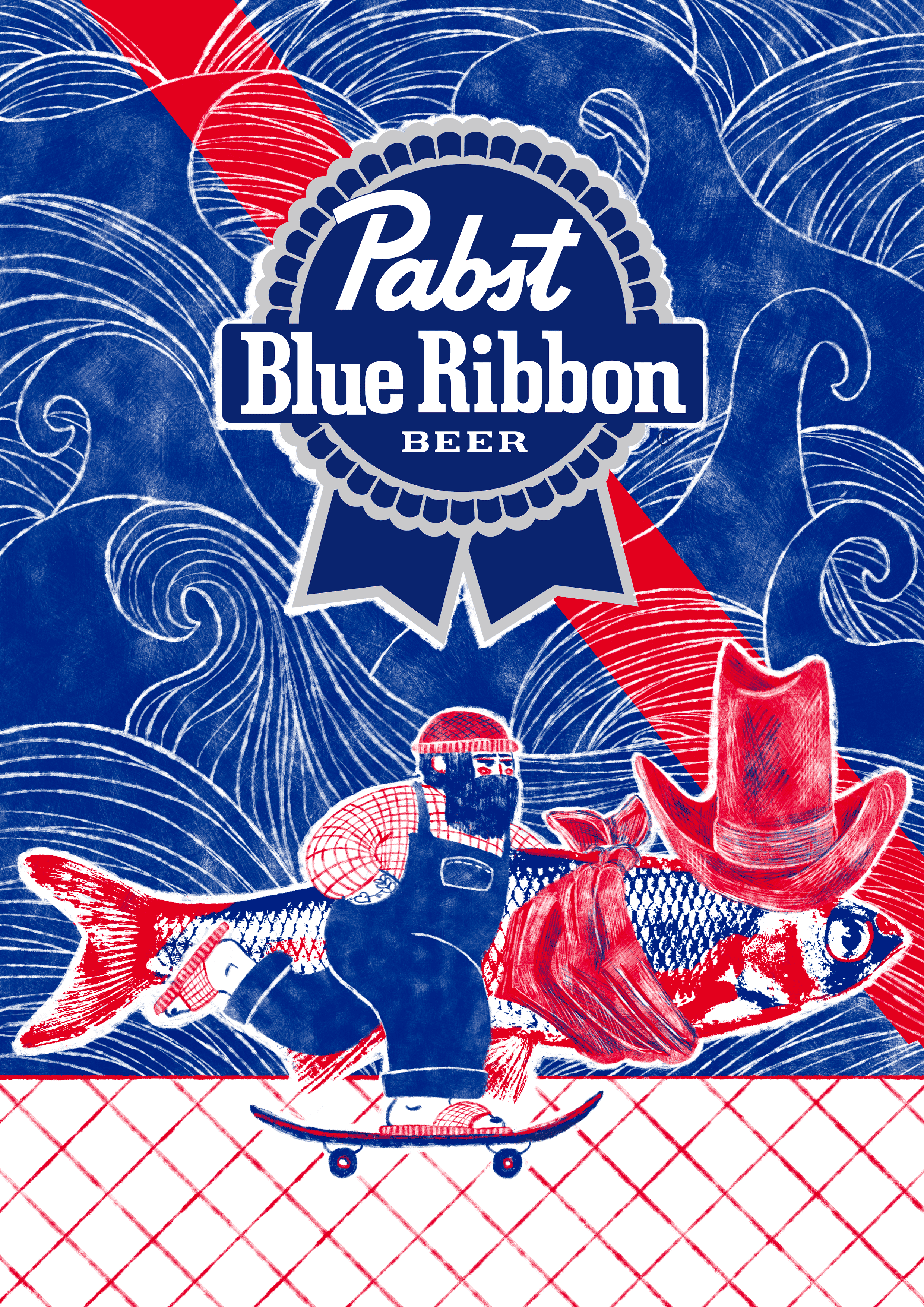 За рыбой! Серия иллюстраций для упаковки банок — Изображение №4 — Иллюстрация, Графика на Dprofile